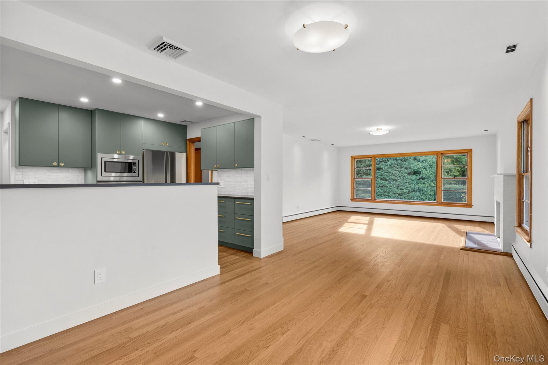Dining area open to the kitchen and living room
