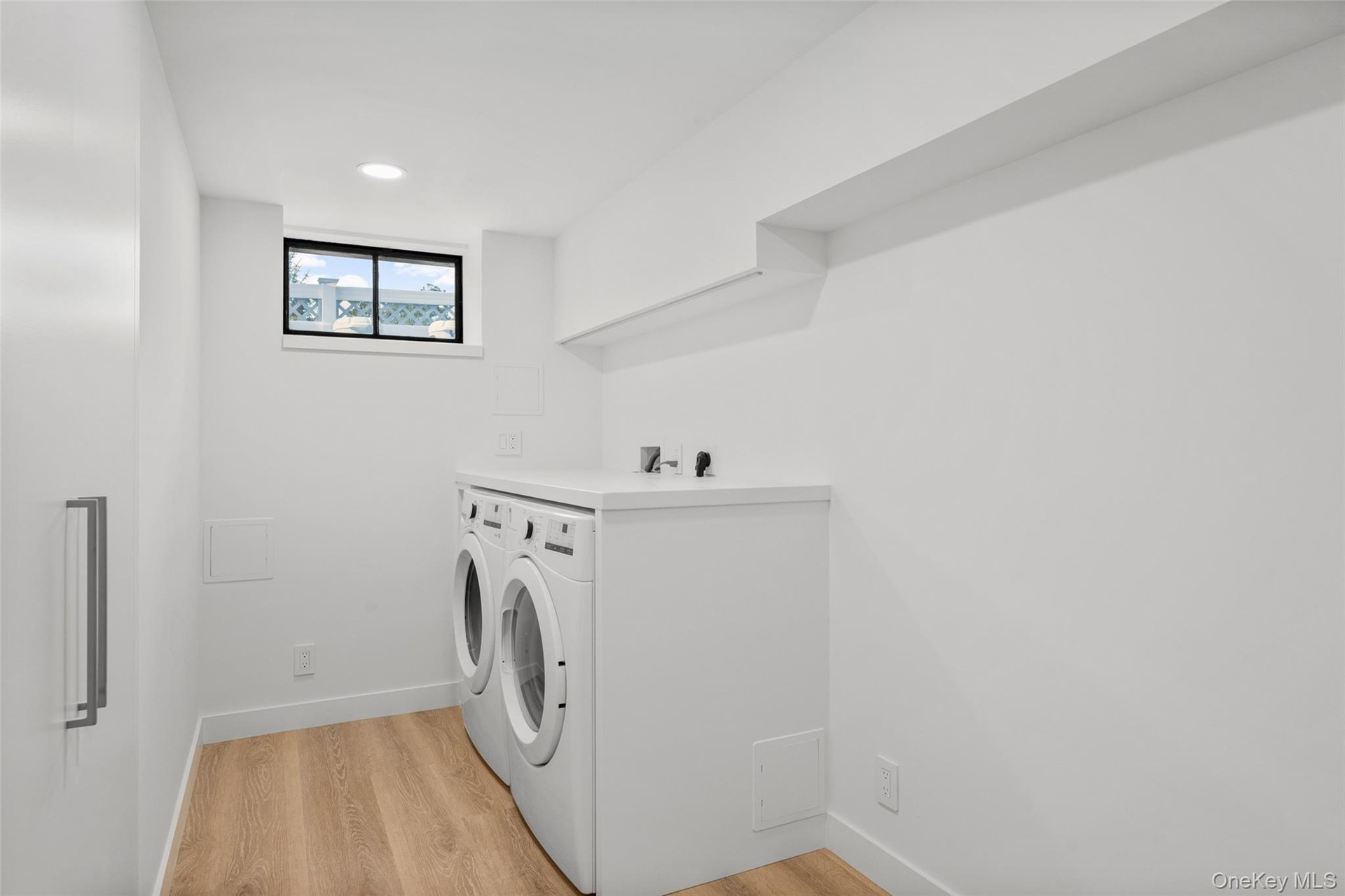 Laundry room with storage