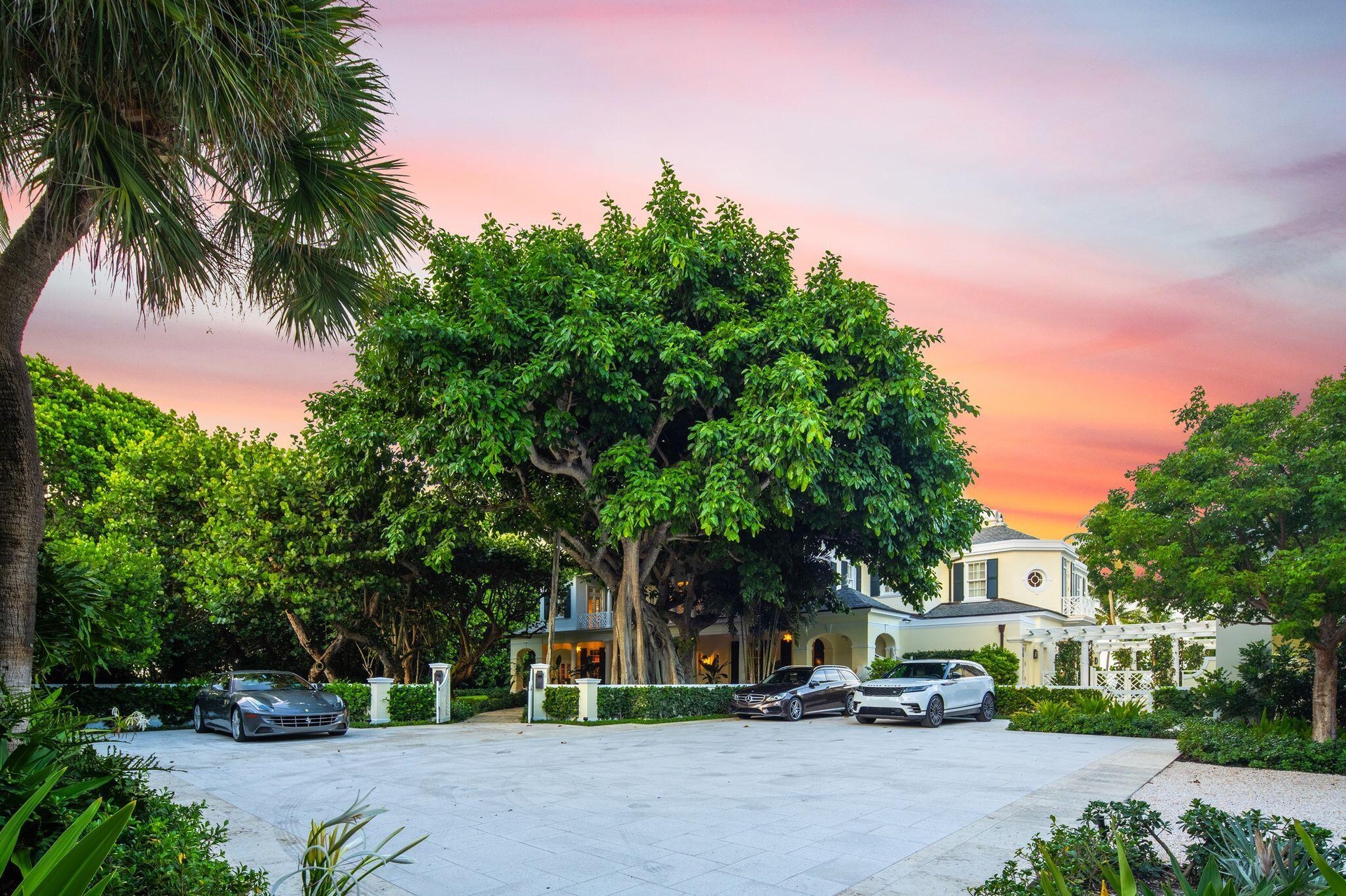 Driveway approach to Main House