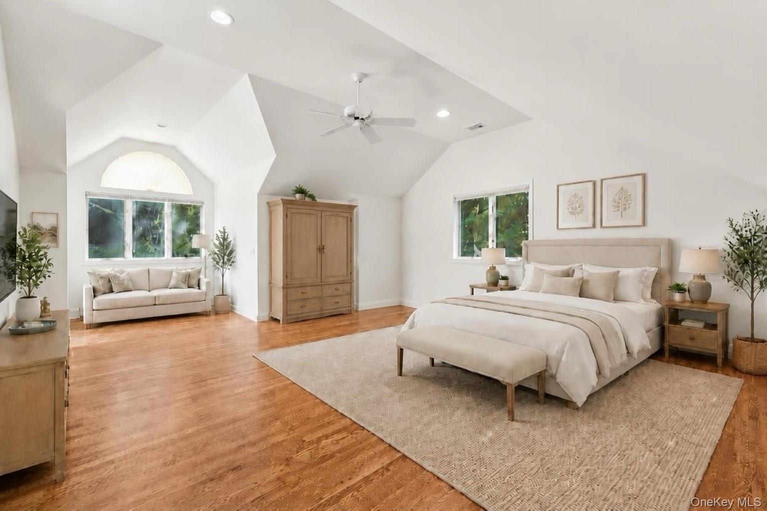 large 3rd bedroom on 2nd level . Virtually staged to show space