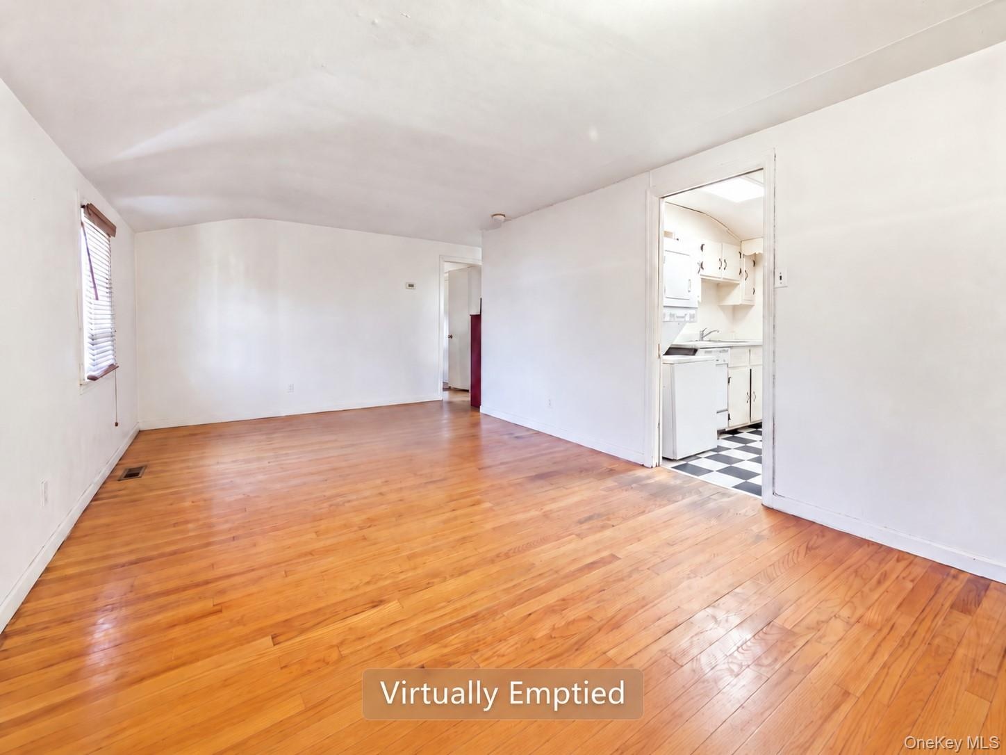 Living room virtually emptied