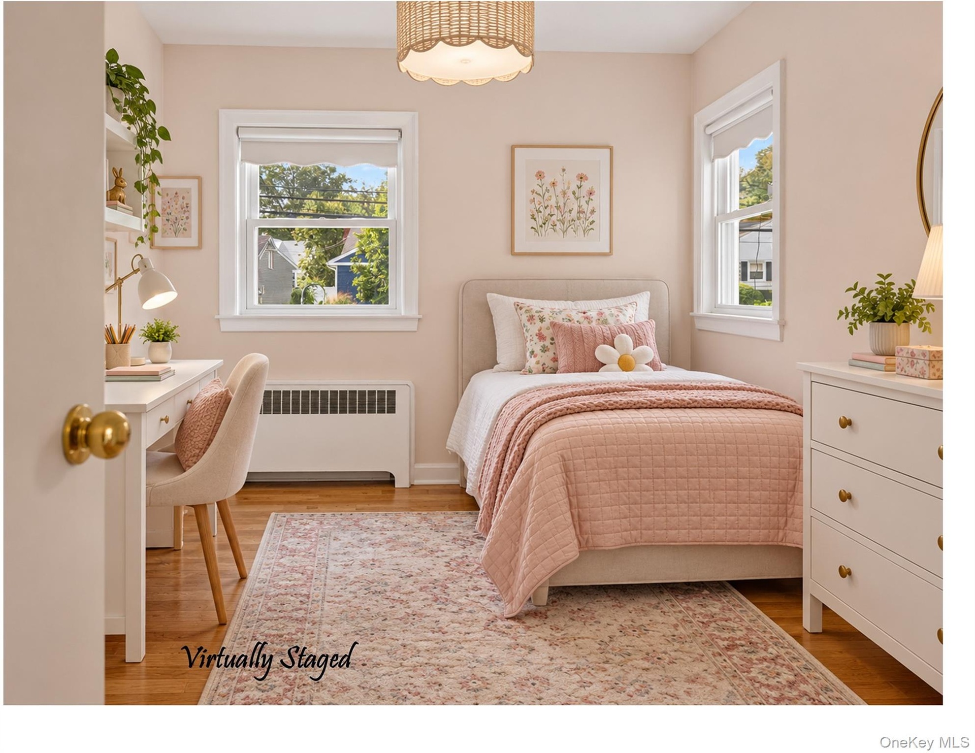 The first Bedroom in the private area of the first floor.  Or, it could also be a perfect den/tv room.