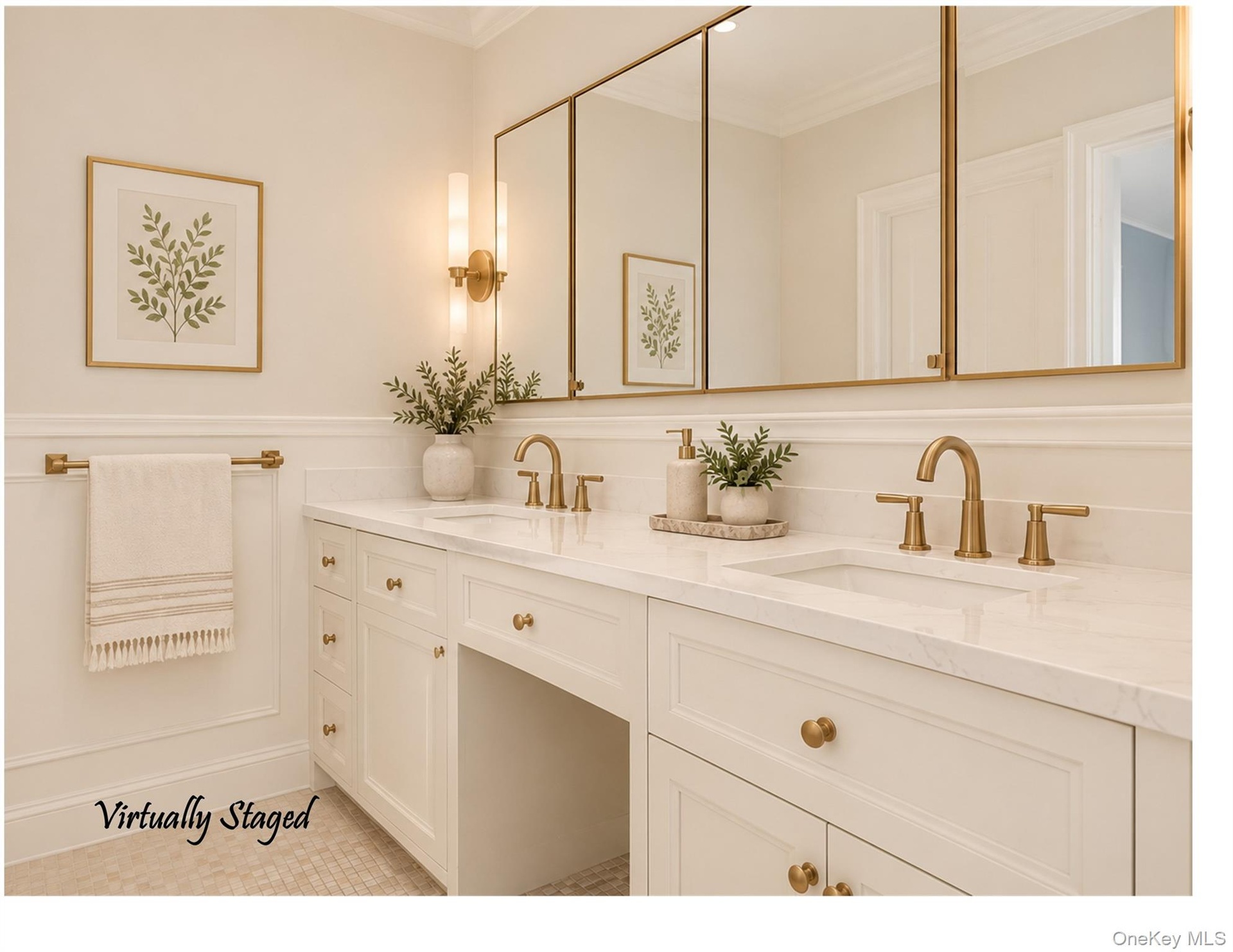 The ensuite Primary Bathroom on the second floor offers a dual sink vanity.