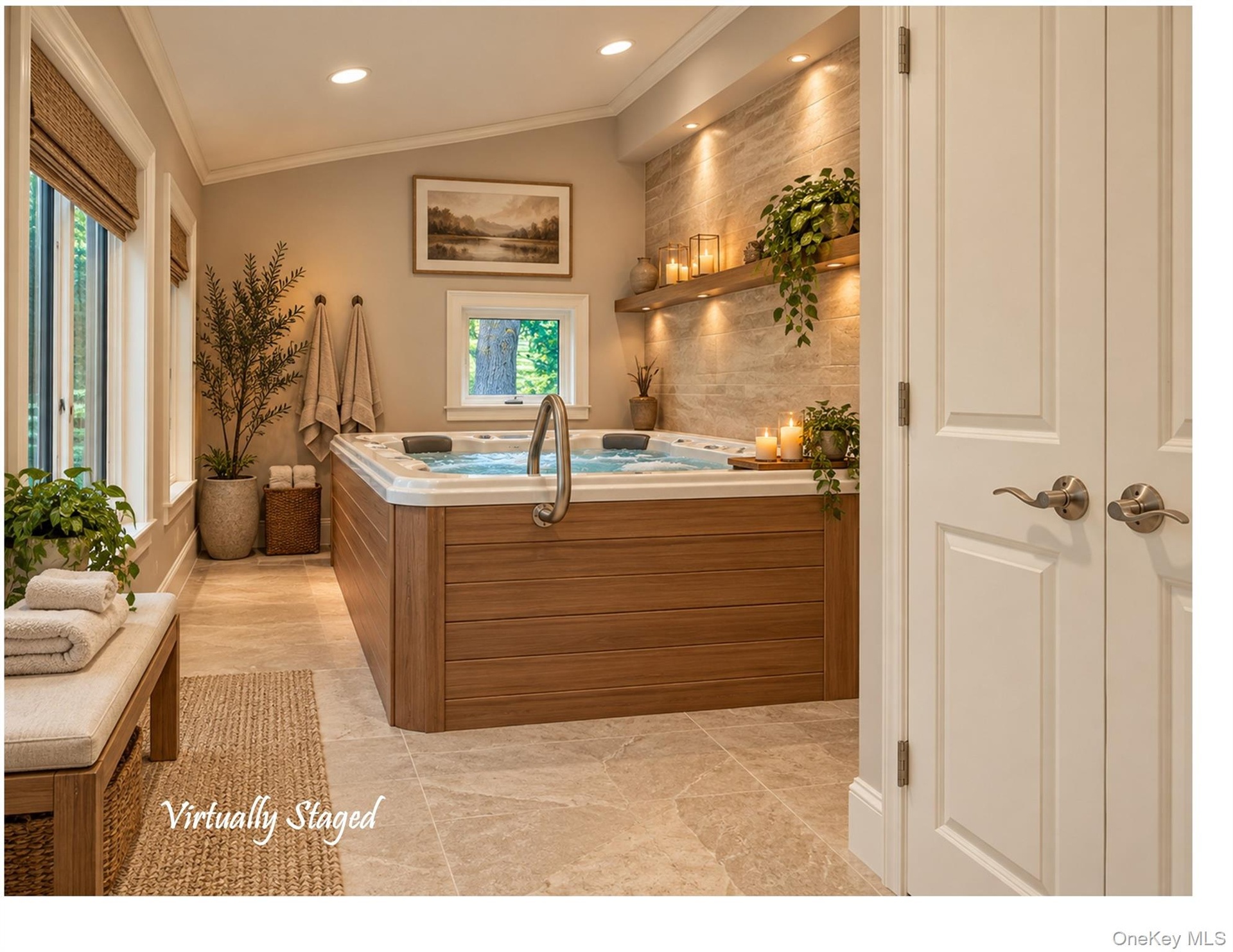 Just beyond the dinette is your private spa!