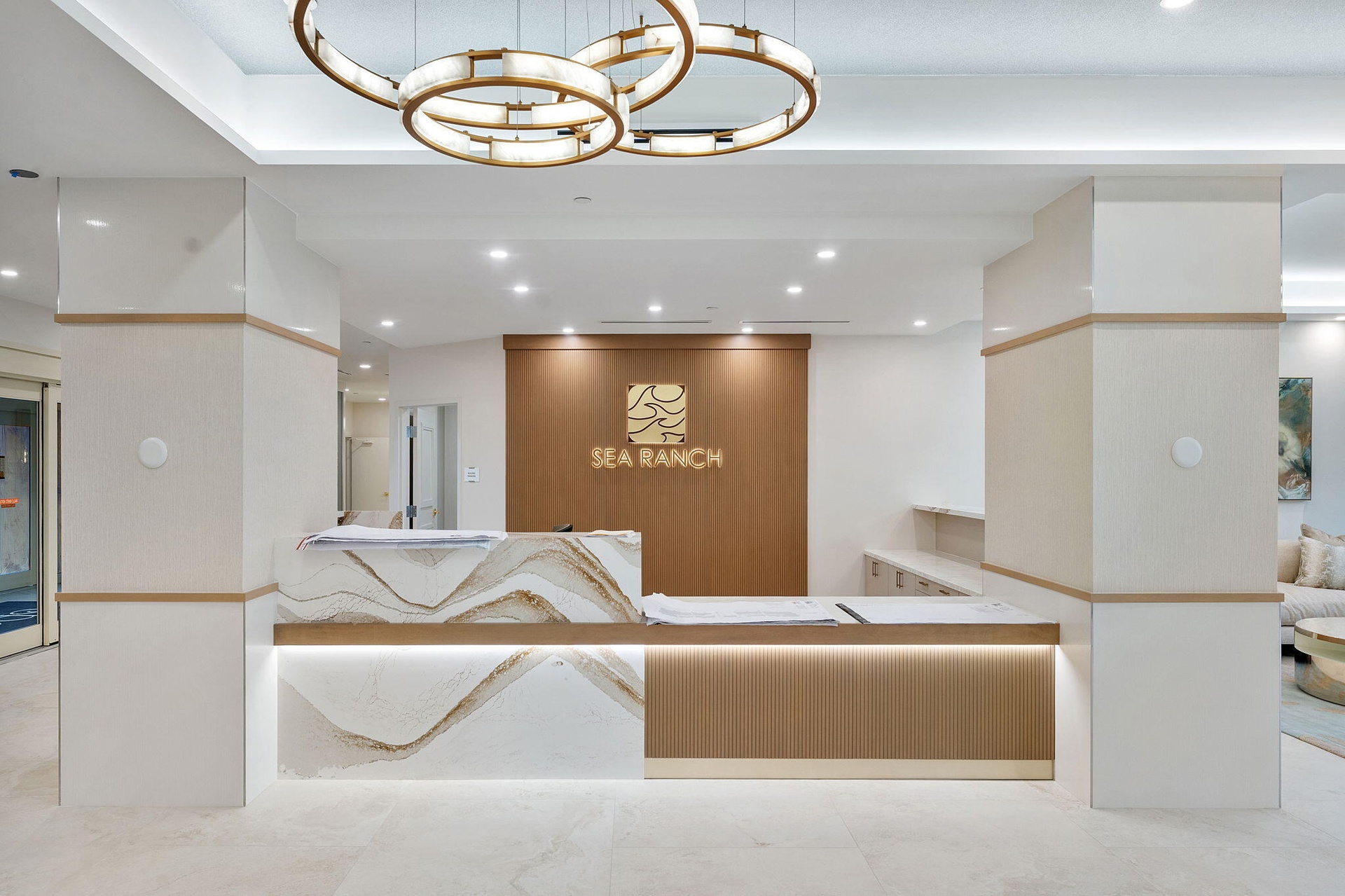 Newly Updated Entrance with full time concierge