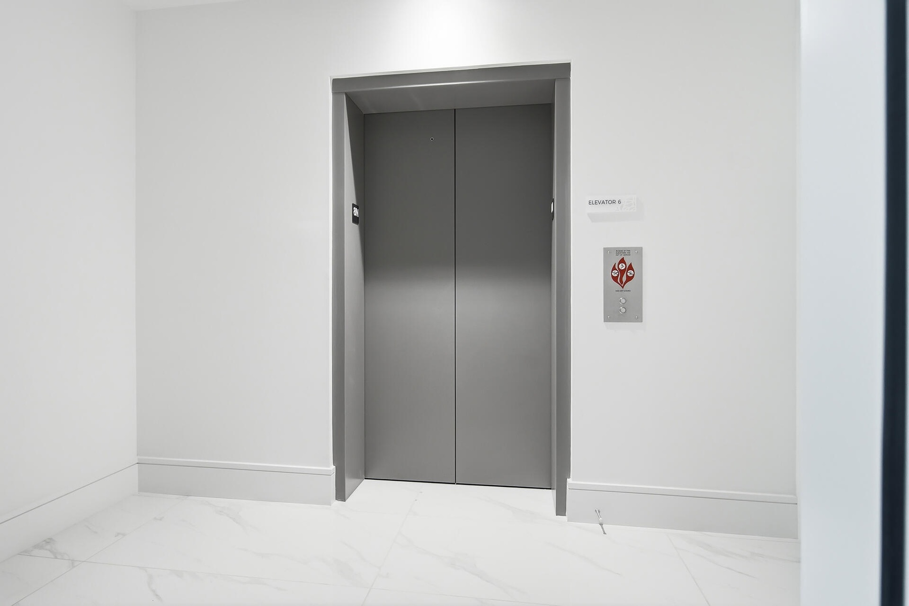 Private elevator entrance to condo.