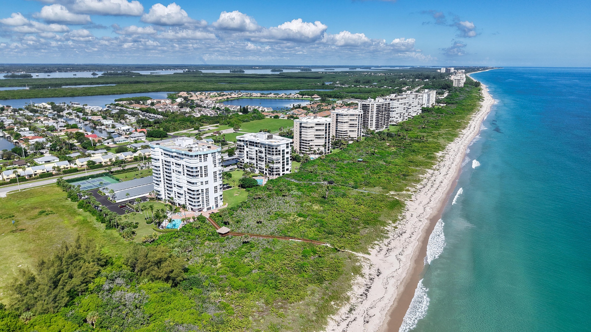 Ariel View Oceanfront