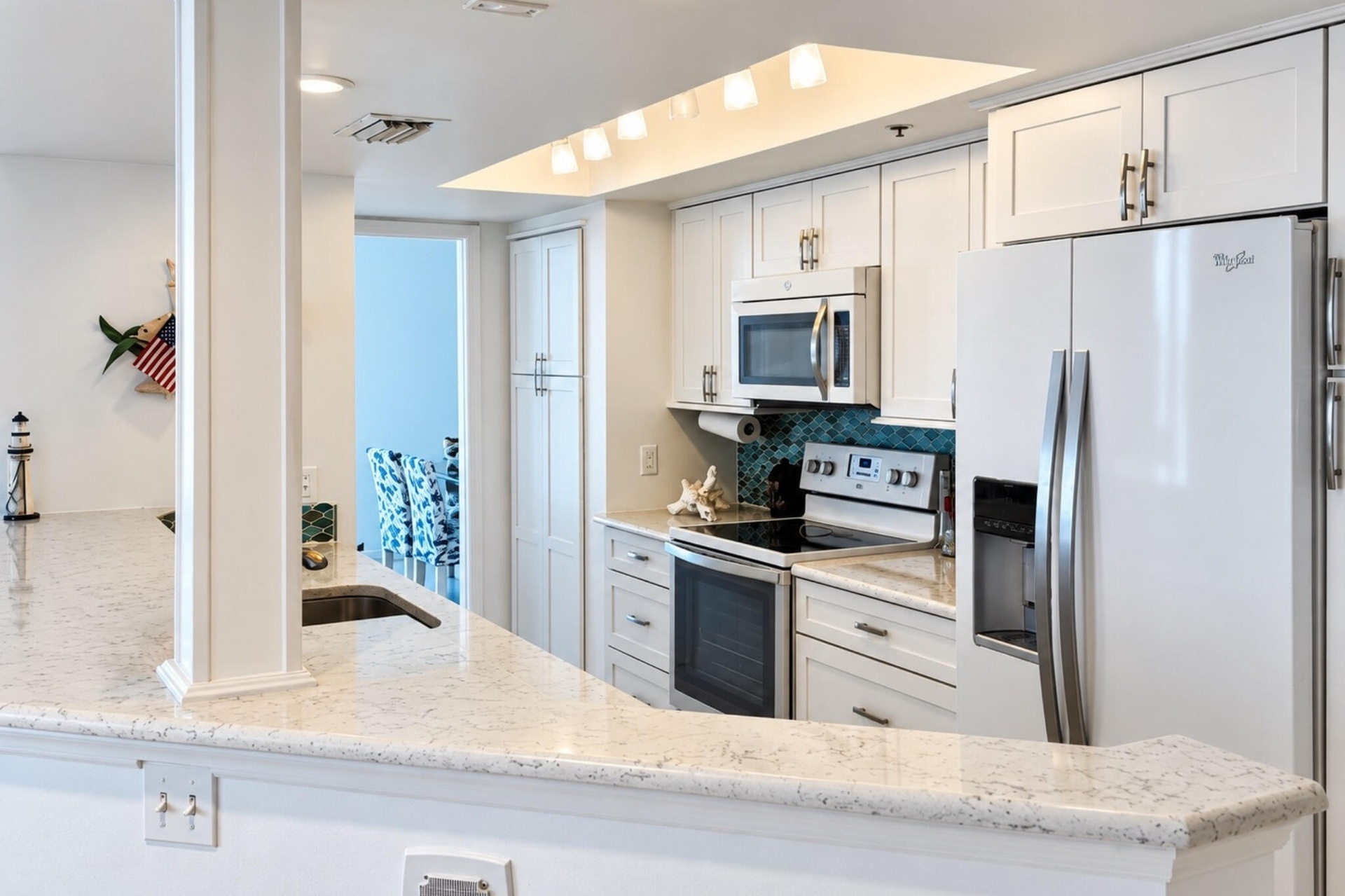 Kitchen Oceanfront views