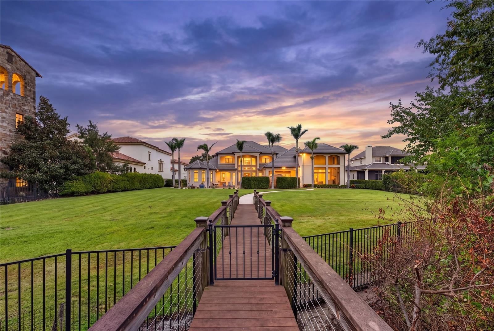 Private boardwalk to house & dock.