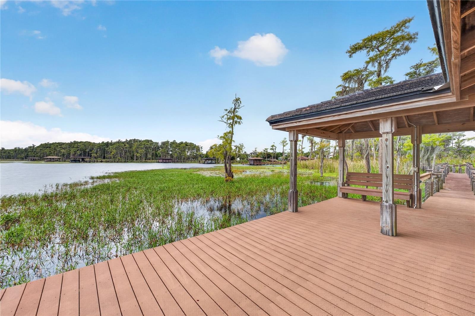 45'x24' Dock with boardwalk to home.