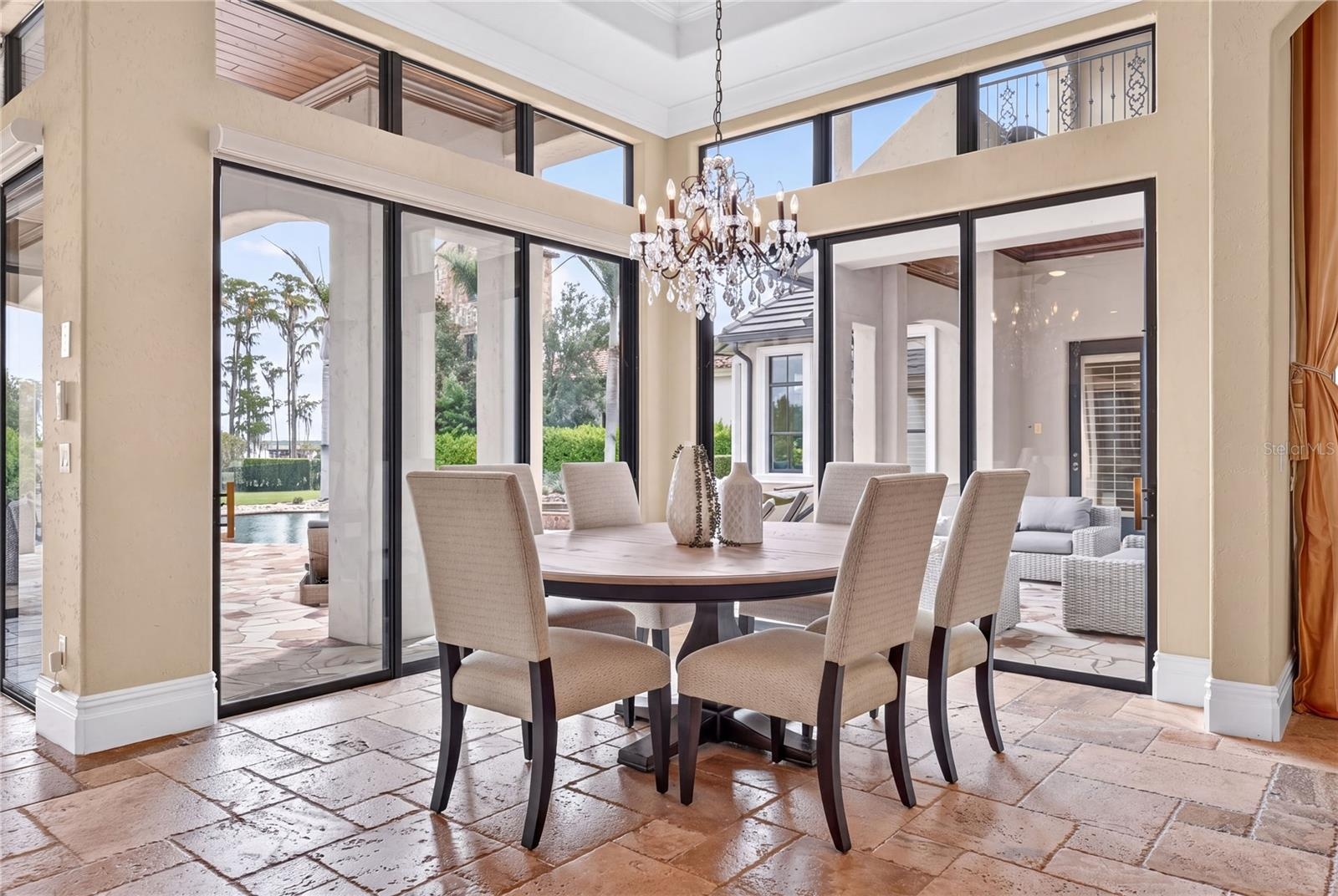 Casual dining off the kitchen.