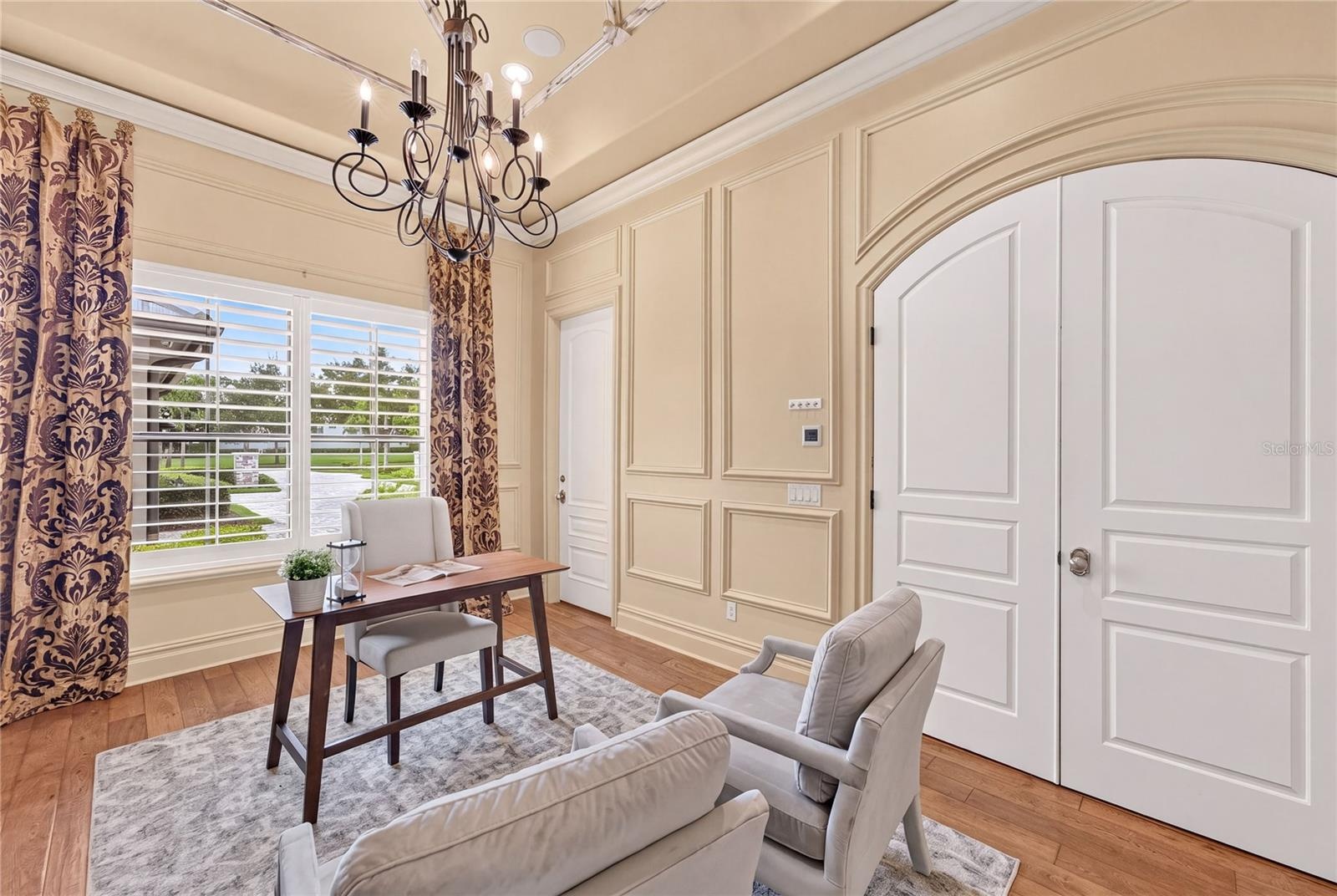 The far single door leads to the first floor BONUS STORAGE room.