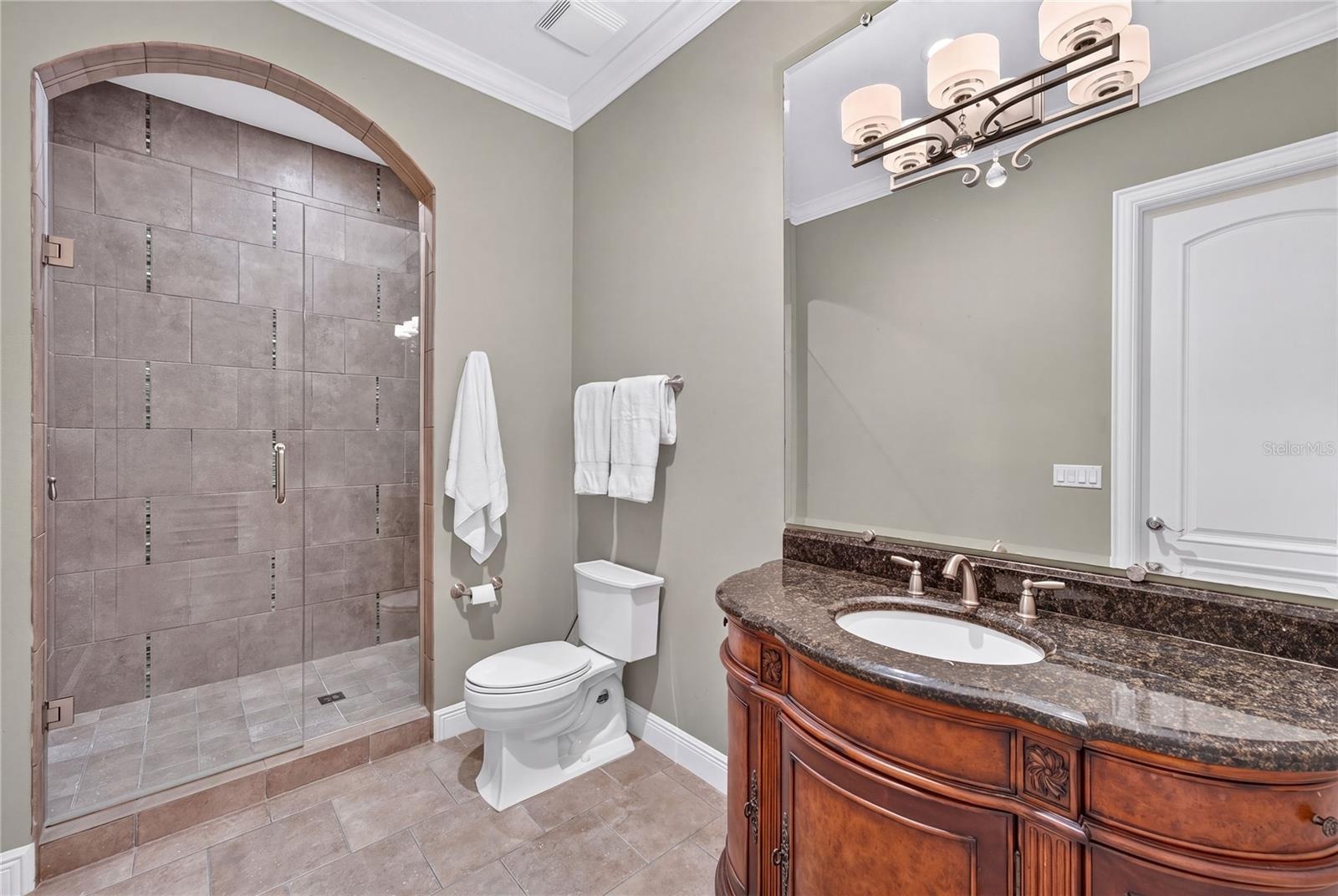 Bedroom 3 ensuite bath.