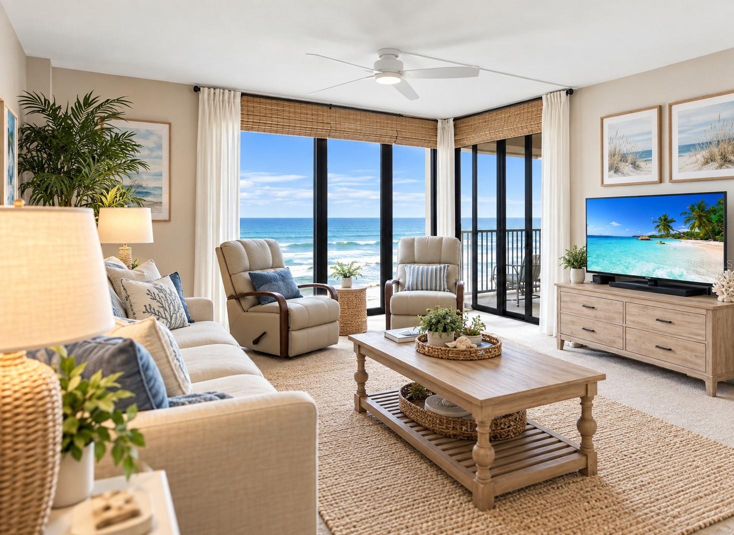 Virtually Staged.  A little paint and freshing up gives this whole condo a new vibe!