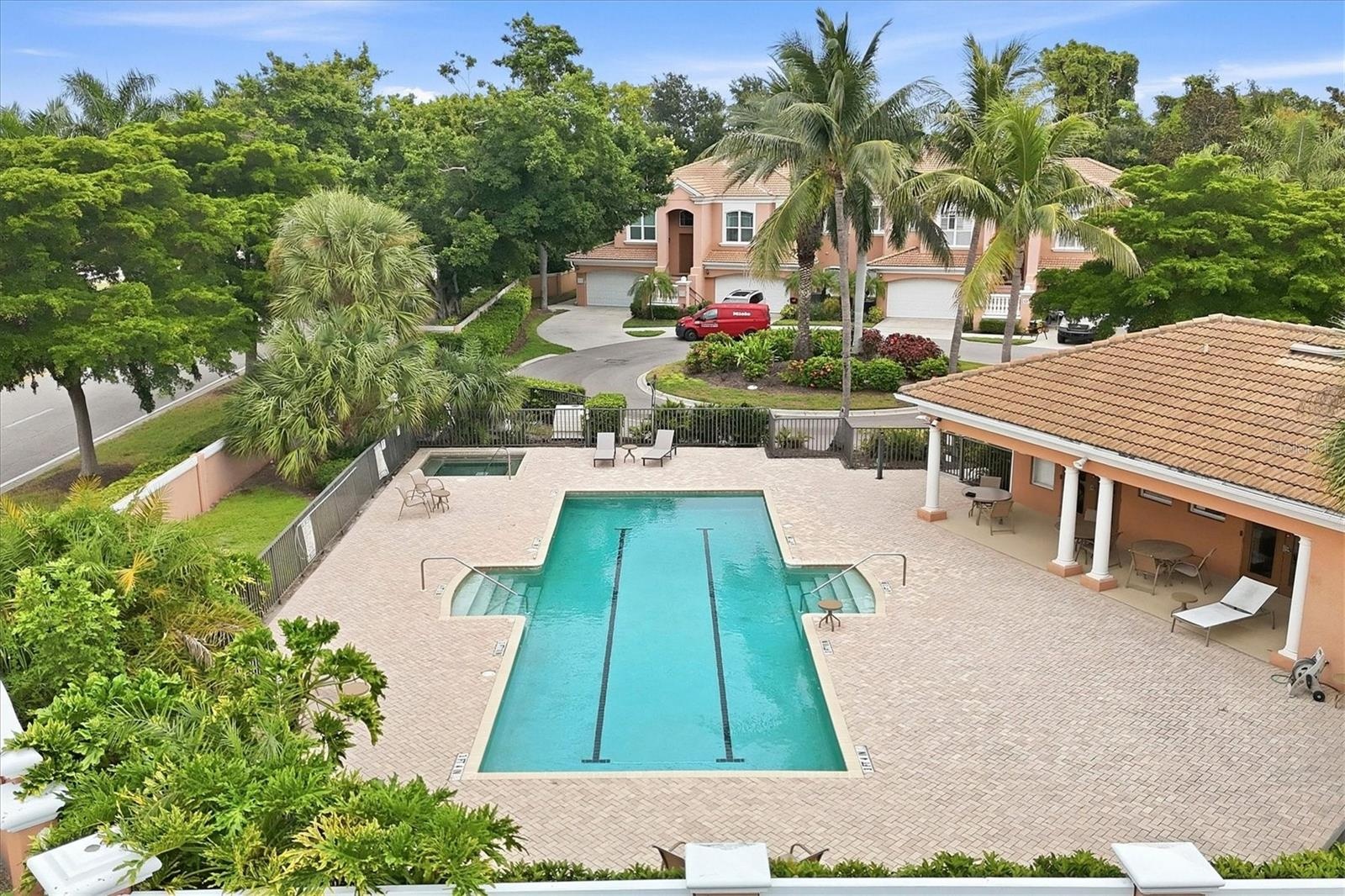 heated community pool