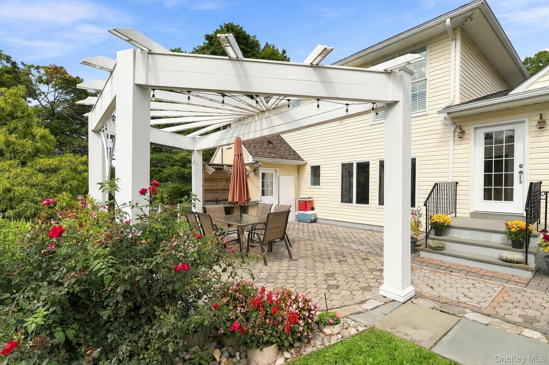 An inviting destination for al fresco dining and relaxed evenings.