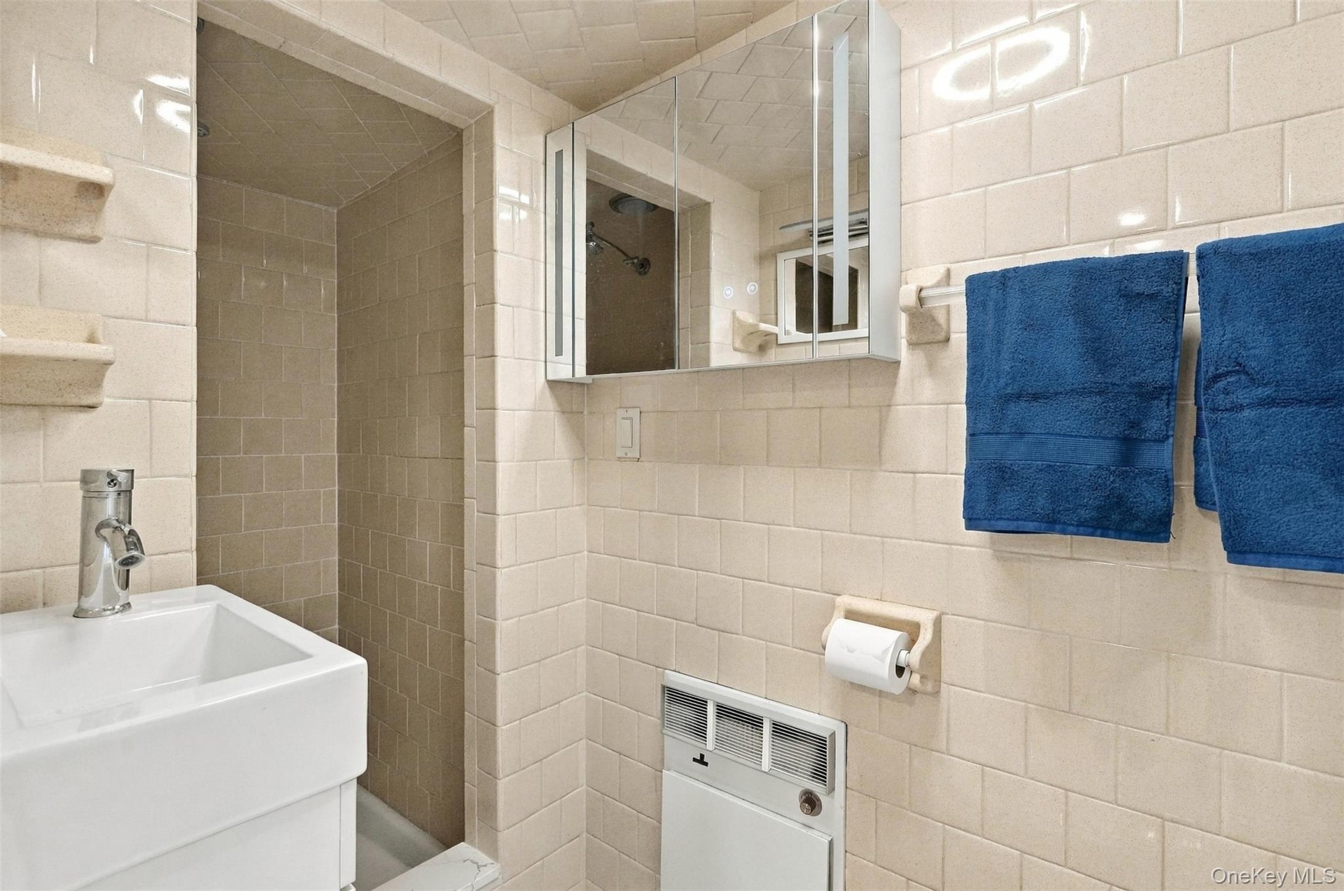 First floor bath with shower