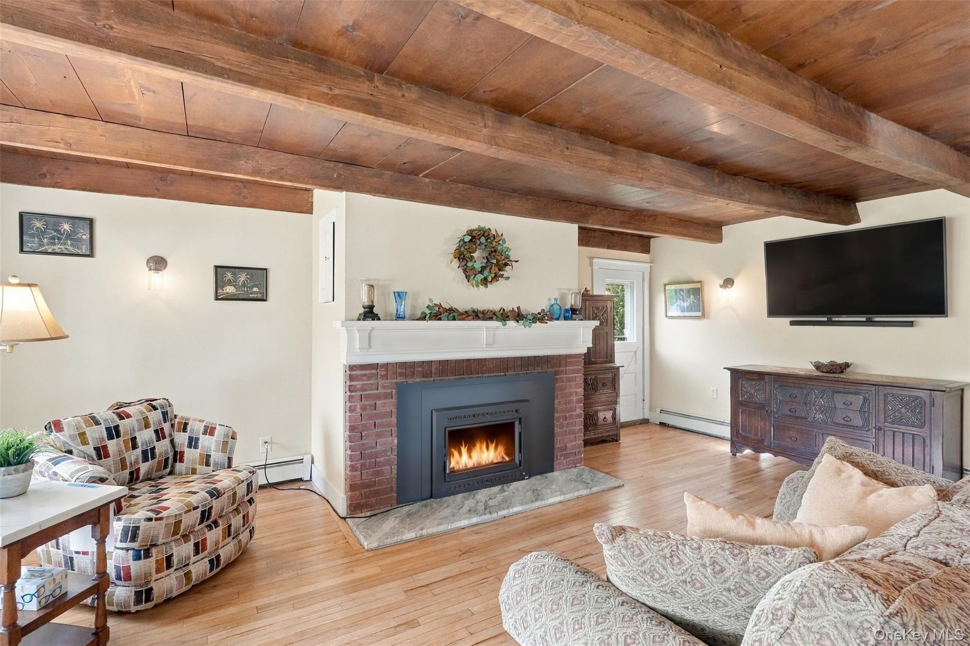 Cozy up in this homey living room