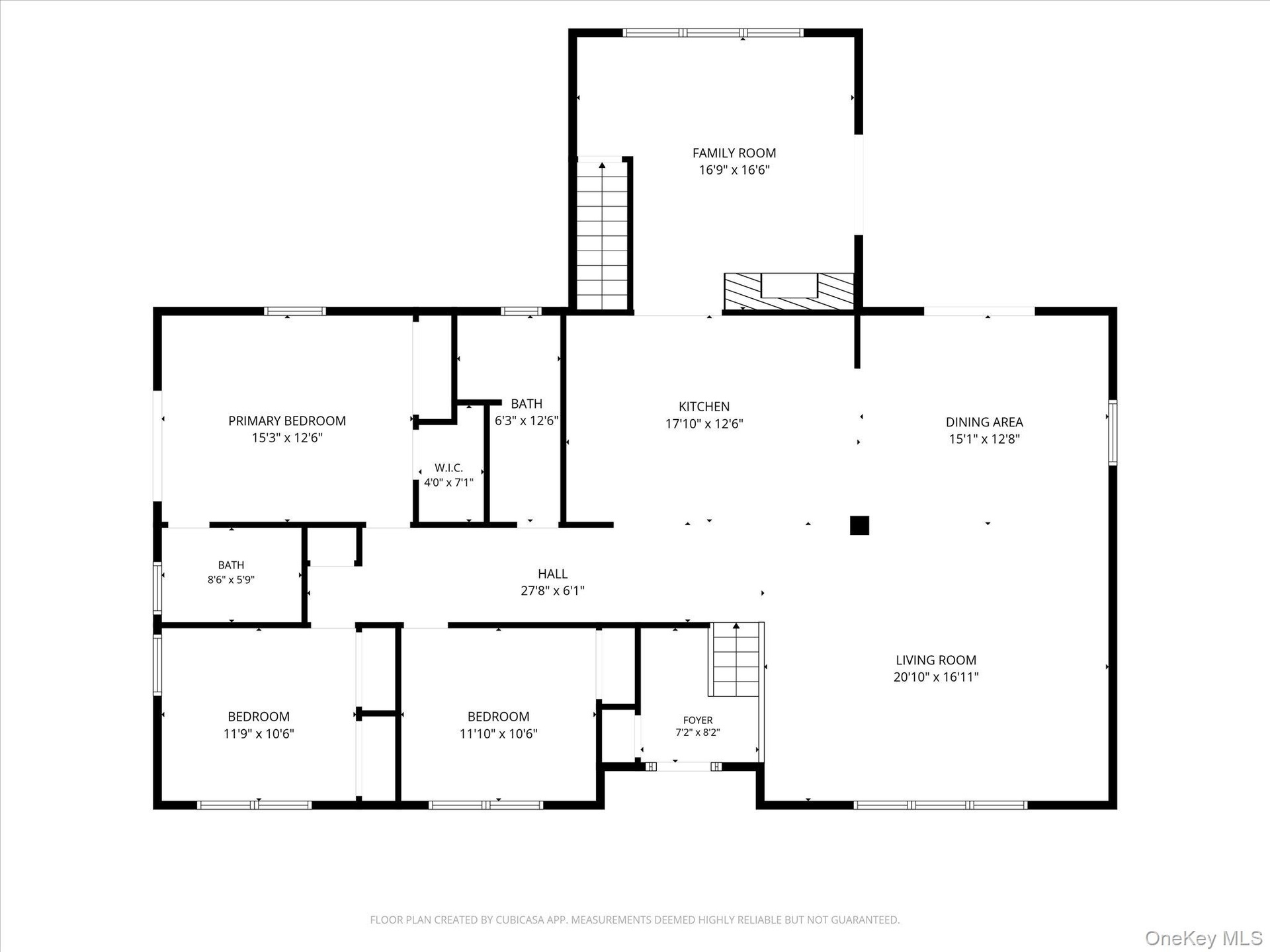 Upper level floor plan