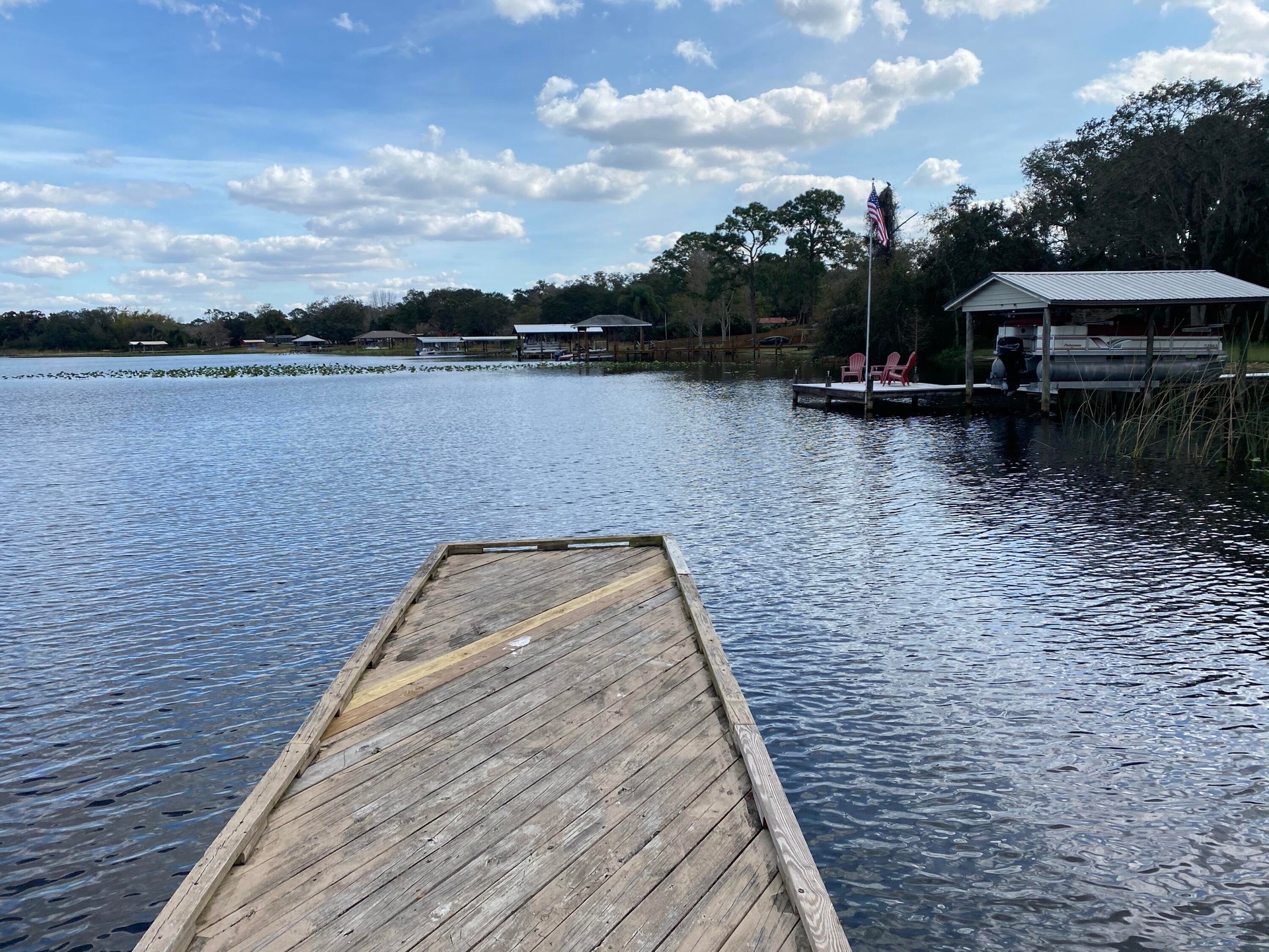 Launching area Lake Josephine nearby