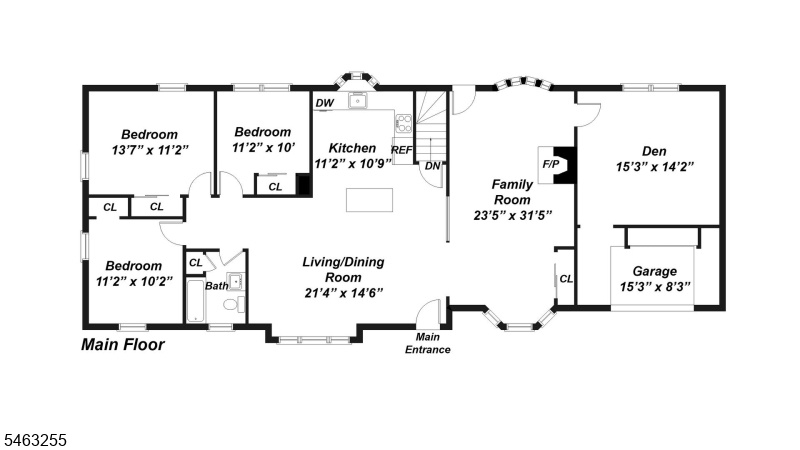 Floor plan main level