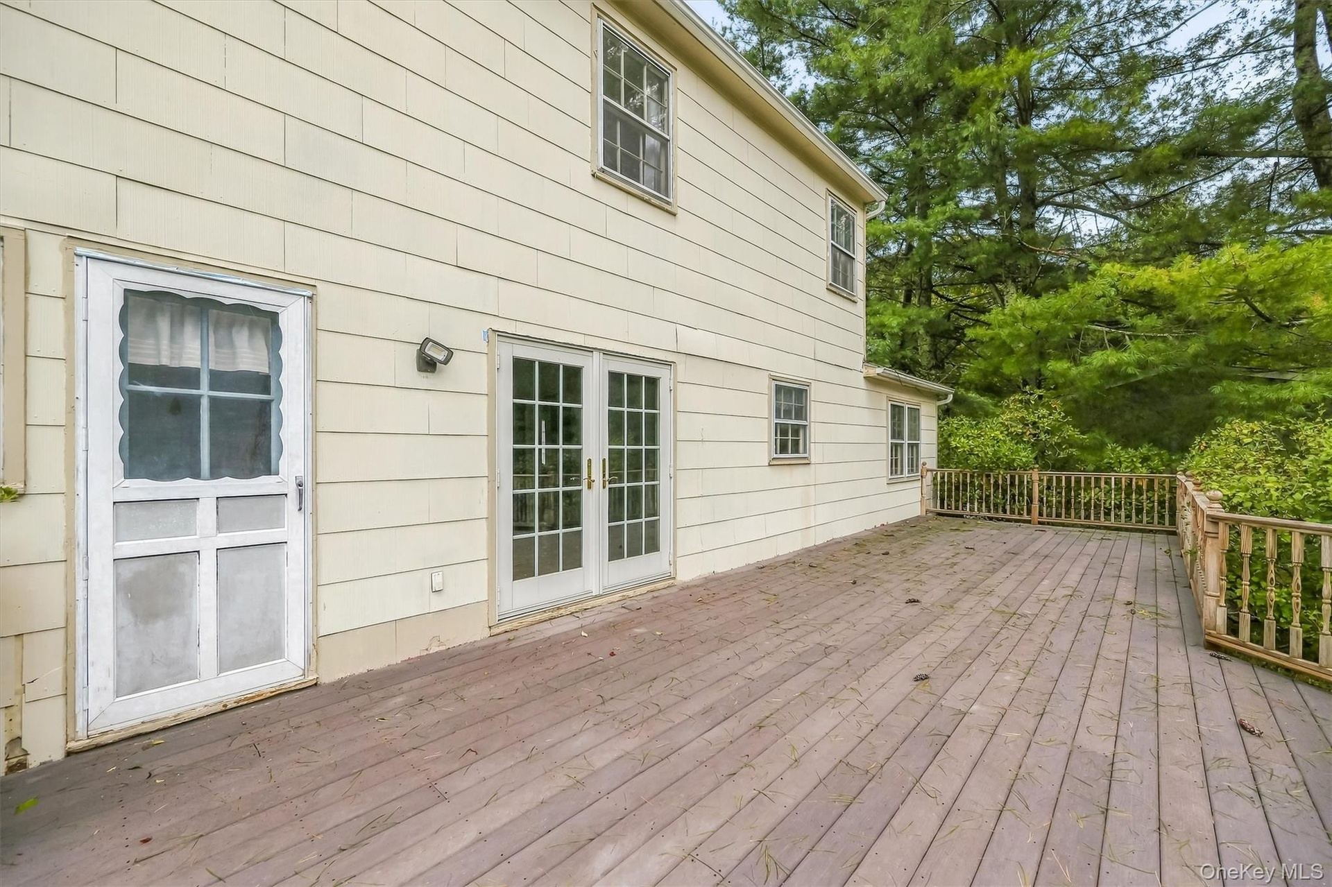 Easy access through the French Doors to the deck