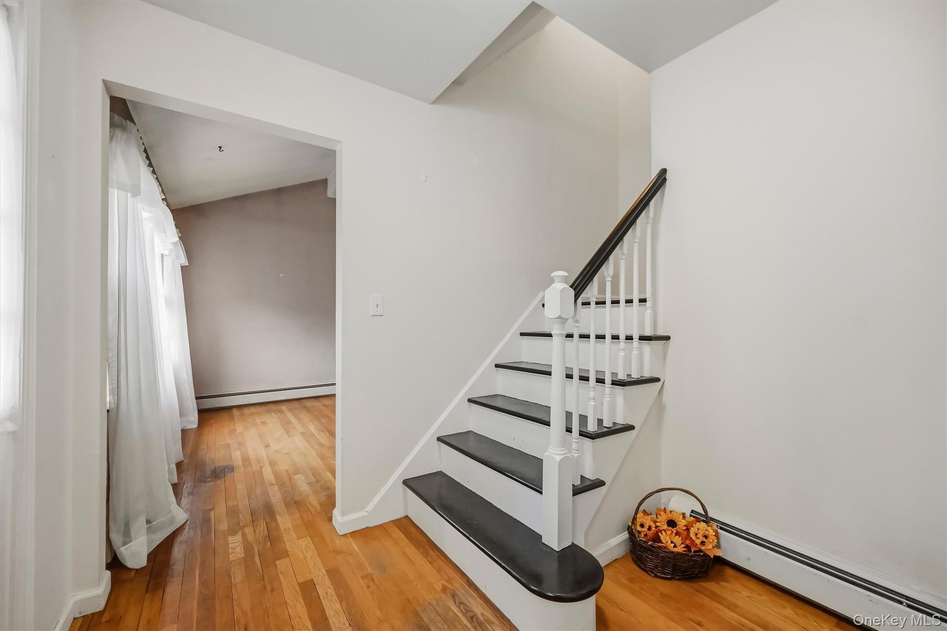 Just a few steps into your front foyer.