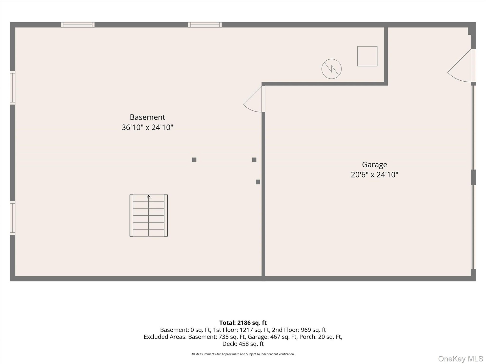 Basement and 2 car garage