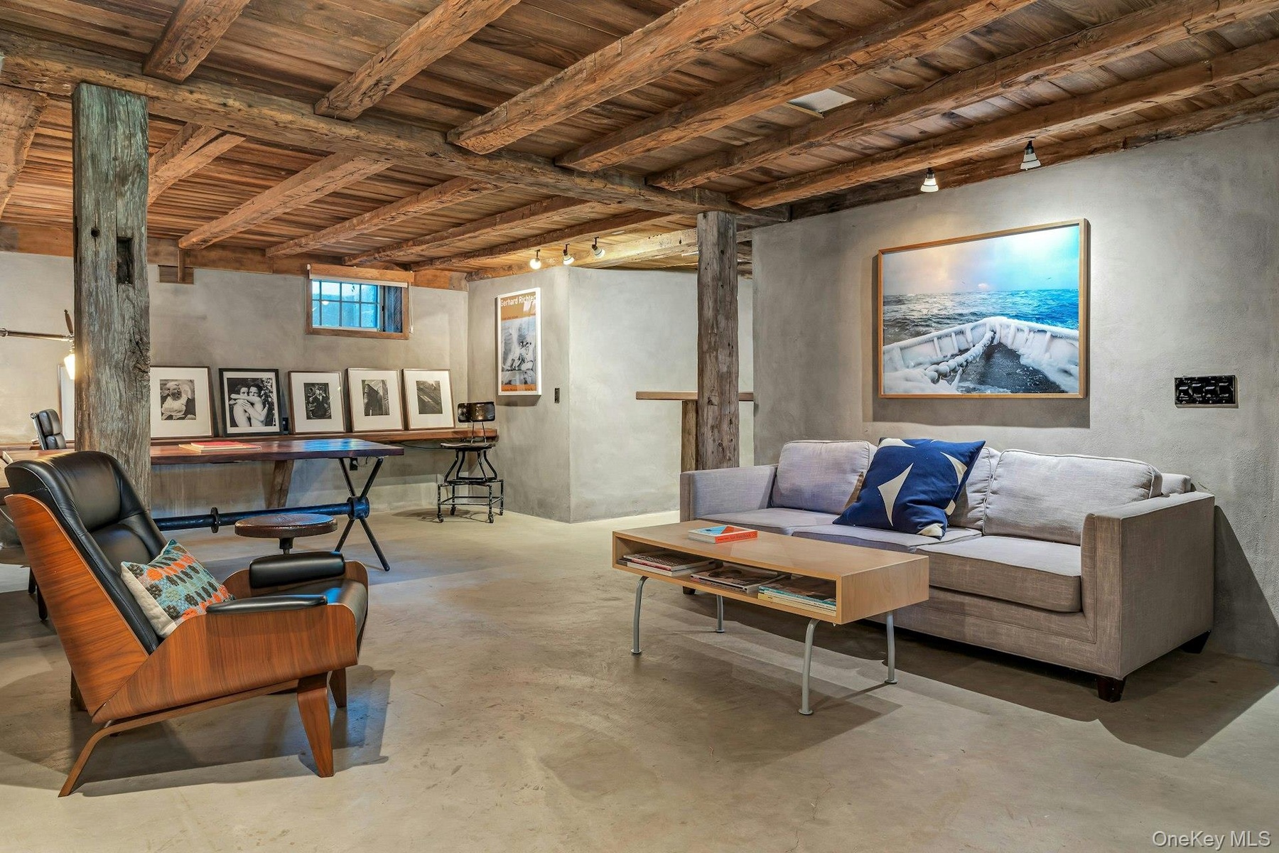 Beautifully finished walk-out lower level- phenomenal space w/fireplace and full bath.  Media room/office/studio/guest suite
