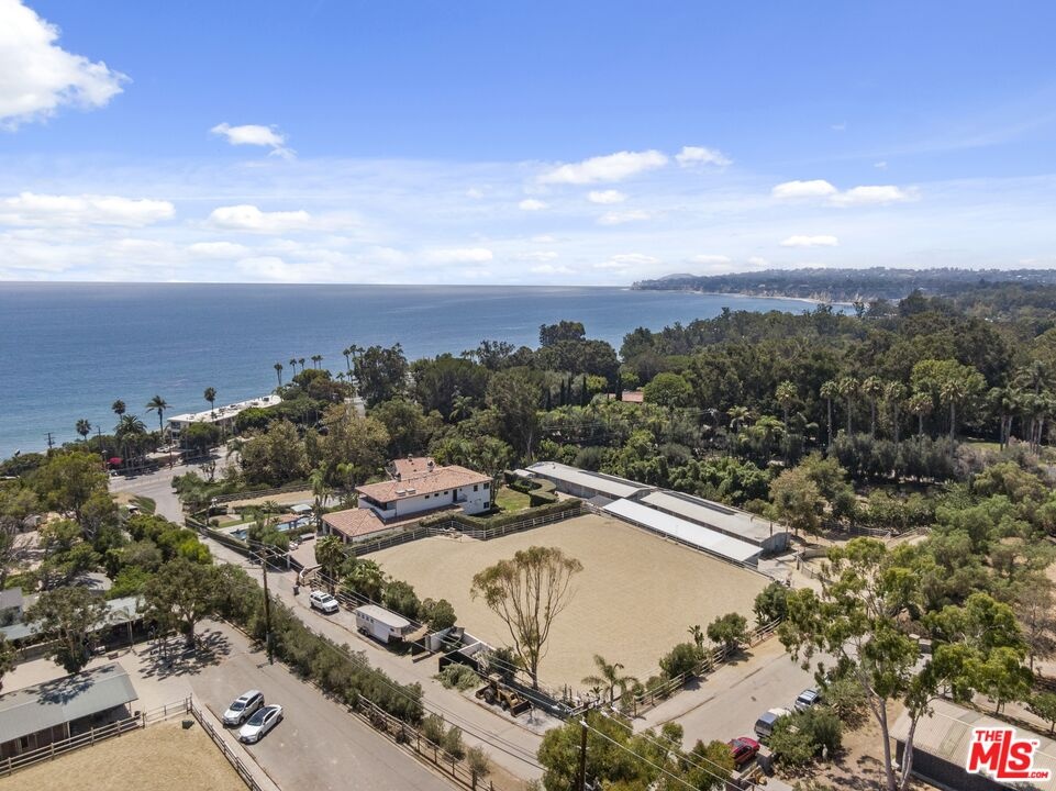 Aerial - close to beach