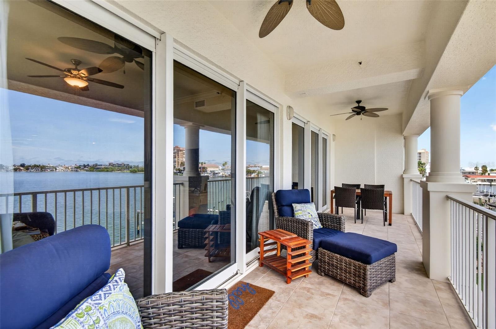 30 x 8 foot tiled balcony
