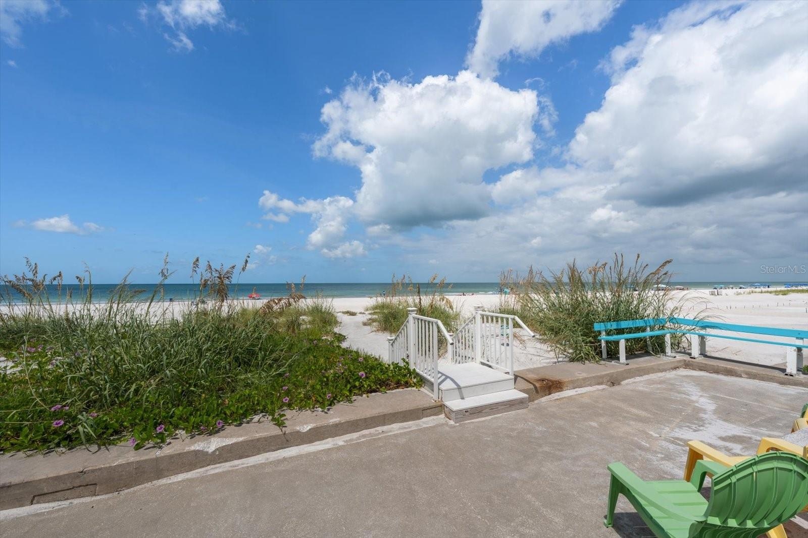 Various areas to sit and relax everything that beach side living offers!