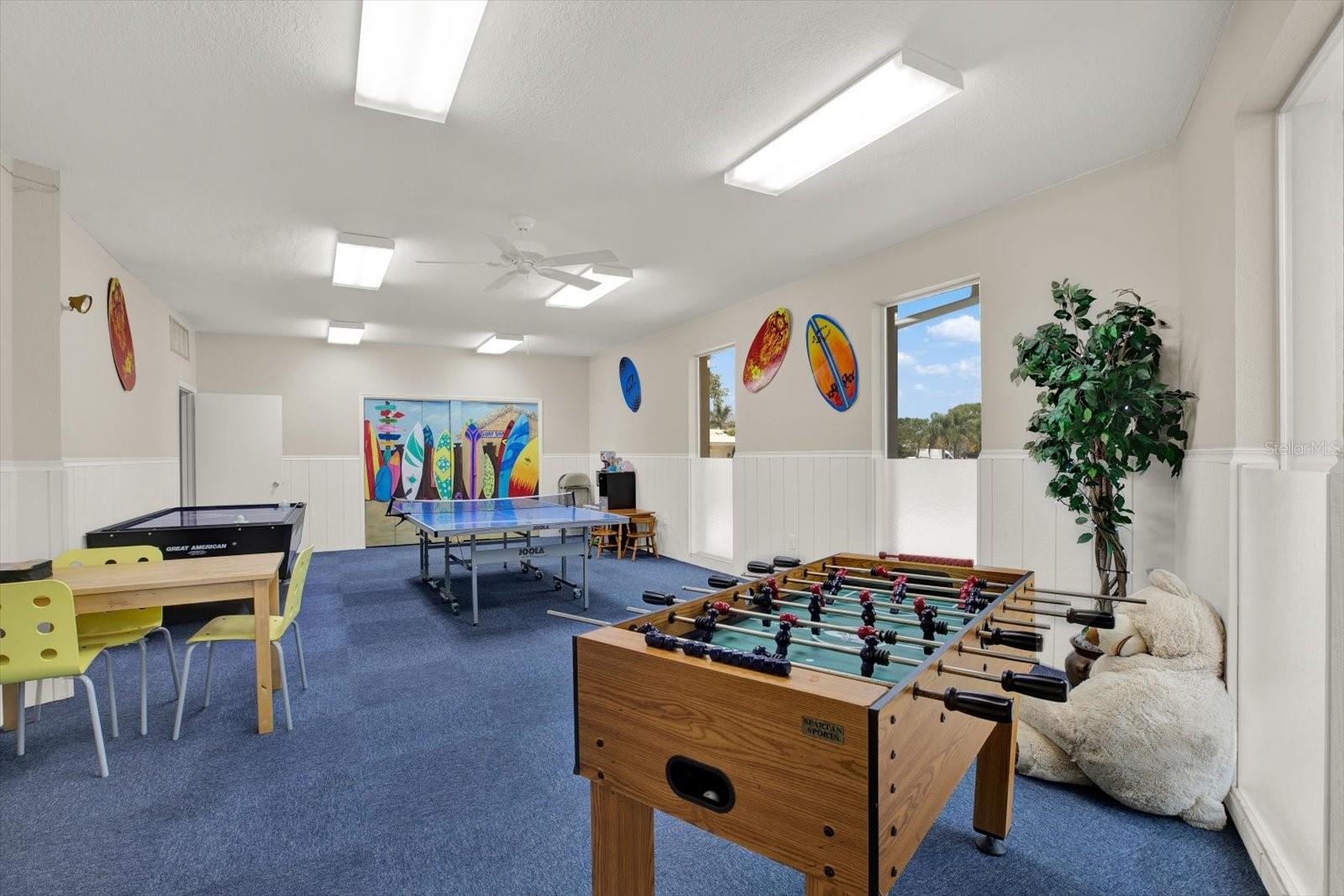 Clubhouse game room