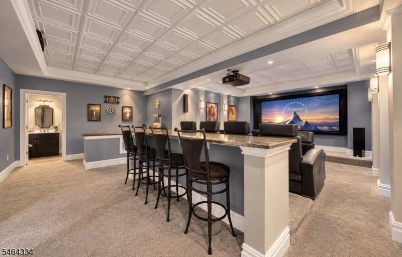 Lower level - media room