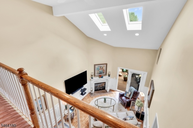 Overlooking living room