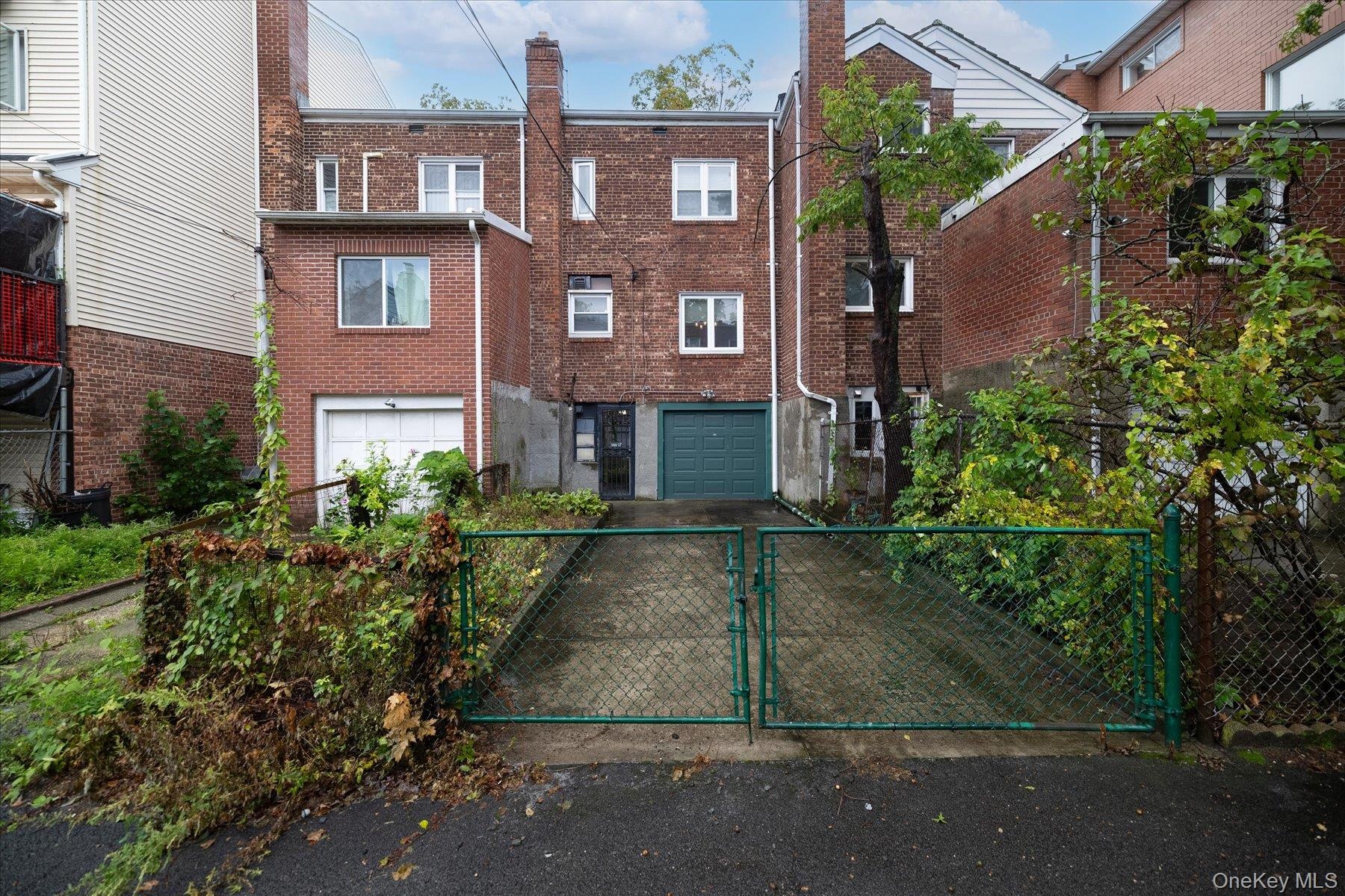 Driveway and garage