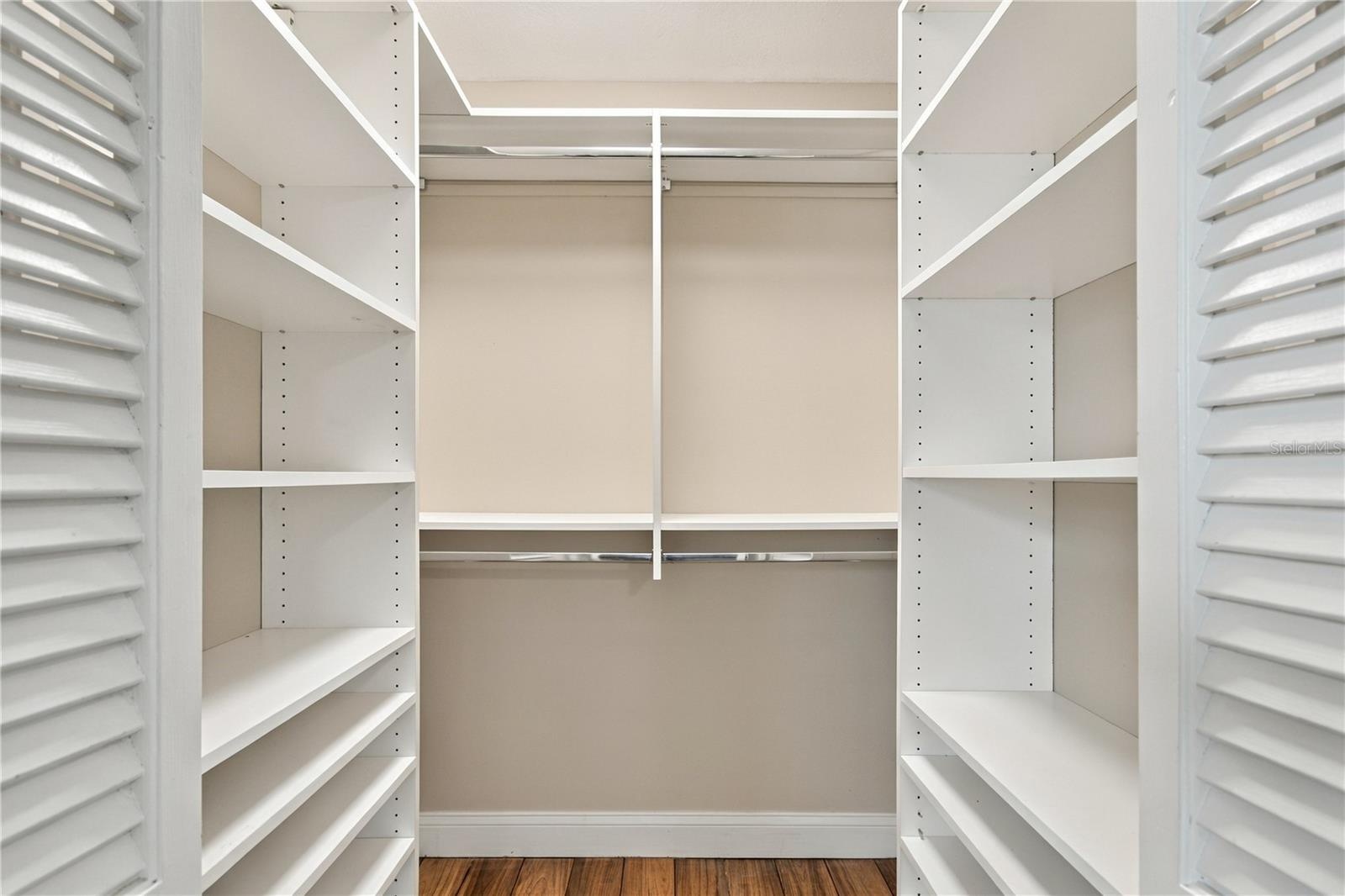 Bedroom two custom closet