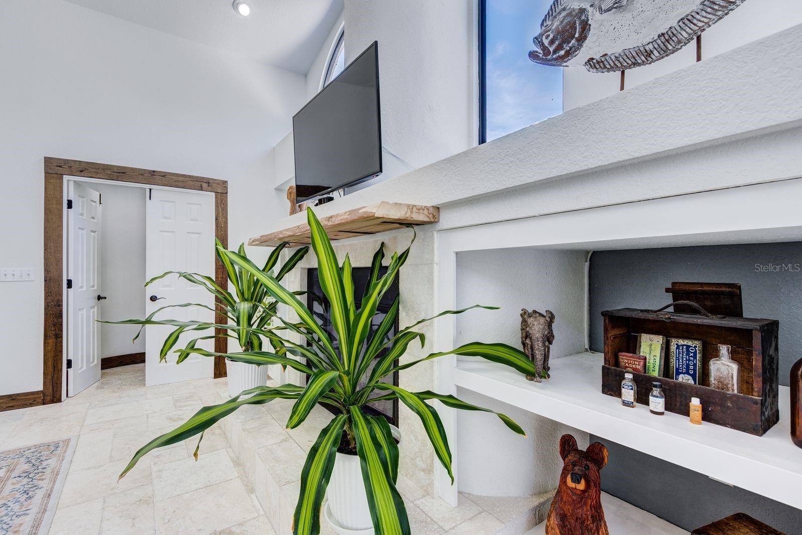 Double door entry from family room to in-law suite or 5th bedroom!