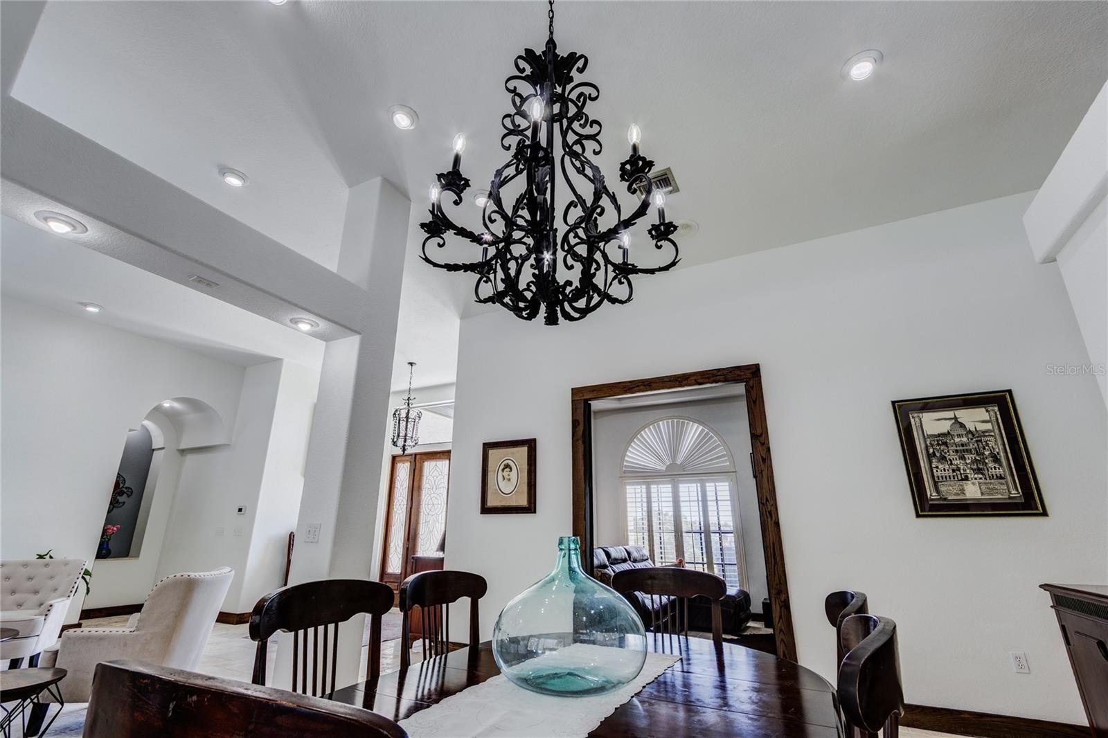 Antique rod iron light fixtures!
