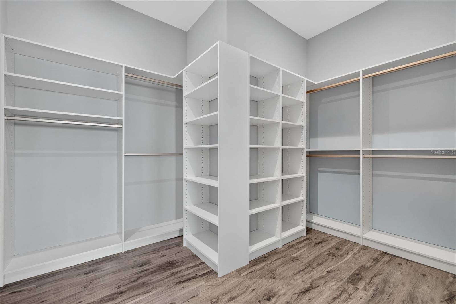 Dual walk-in closets