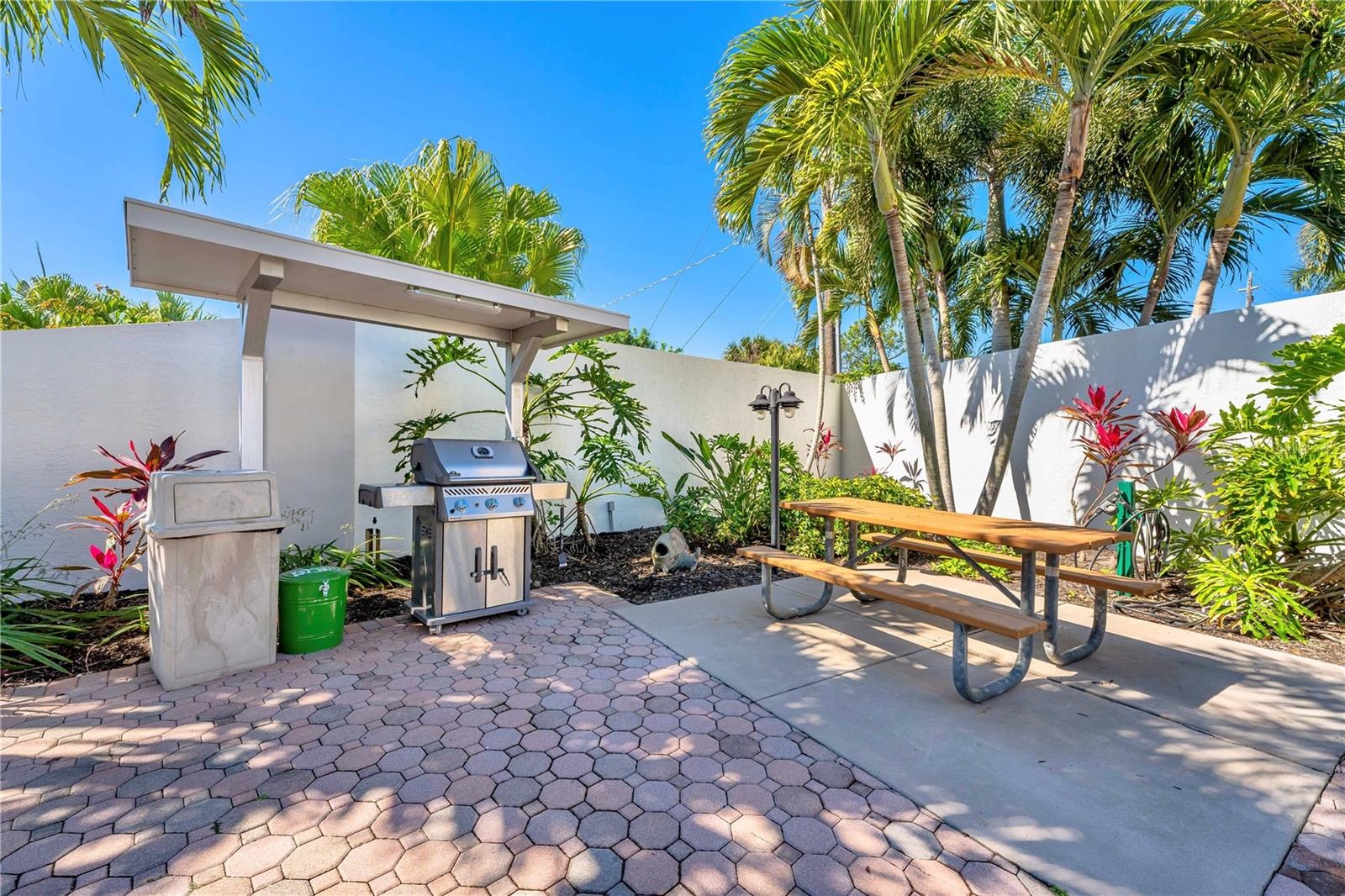 3 BBQ Grill areas and spice garden.