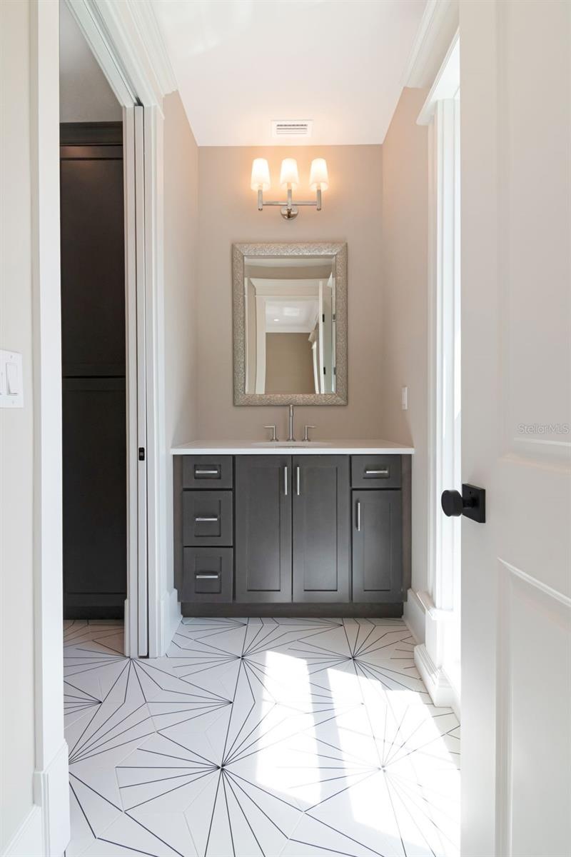 shared bath with separate sinks