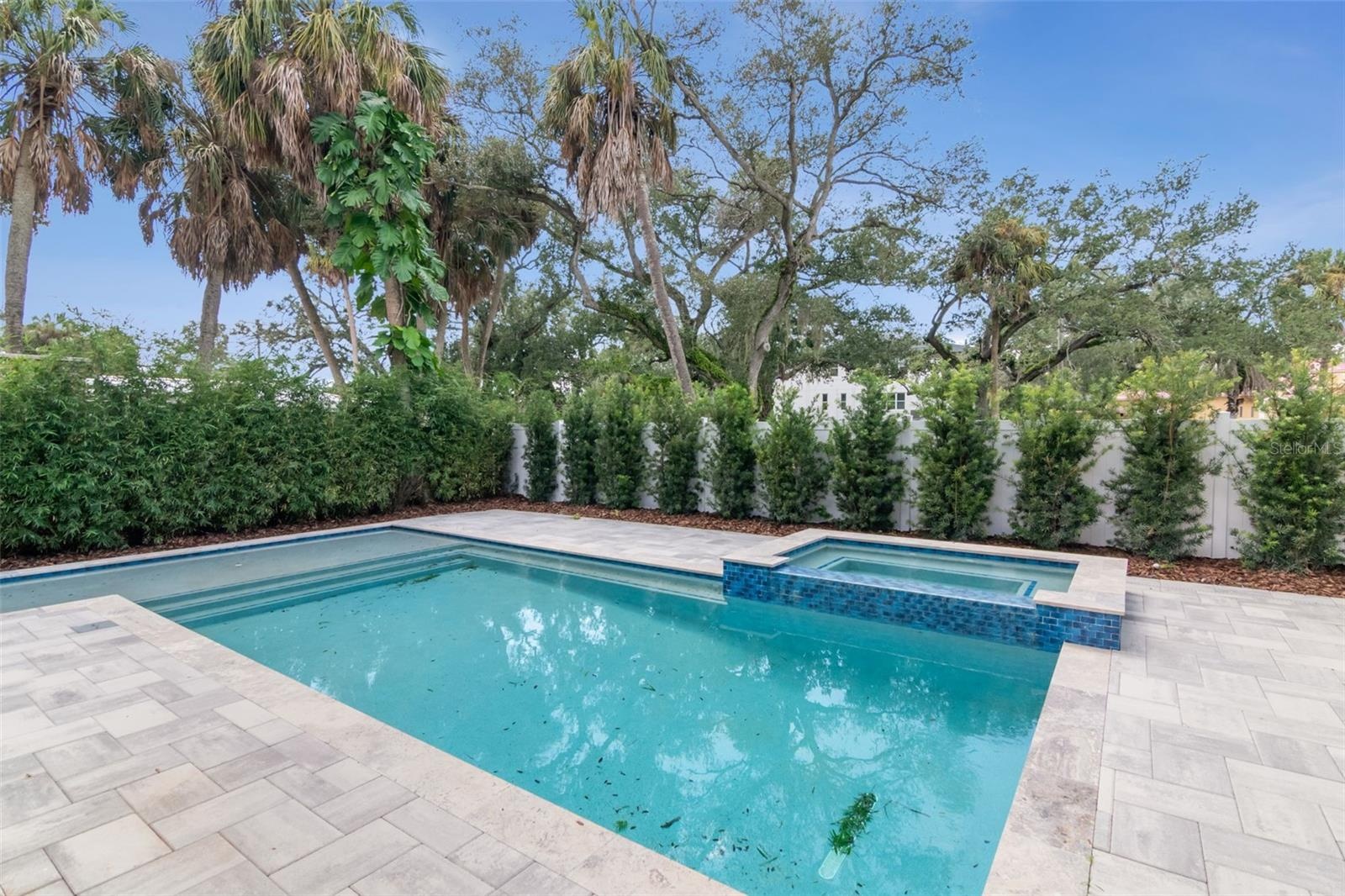 brand new pool and jacuzzi