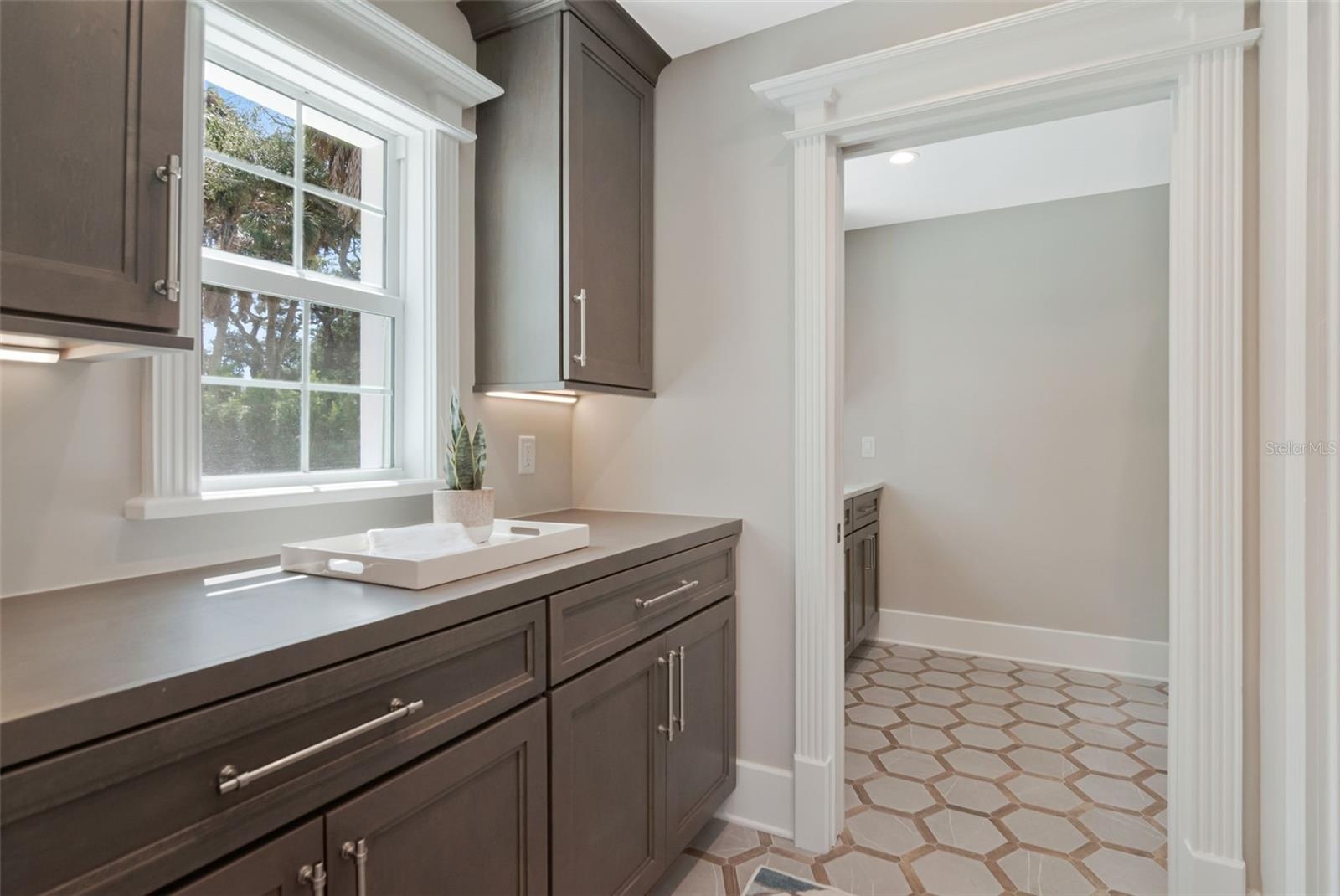 Downstairs laundry and mudroom