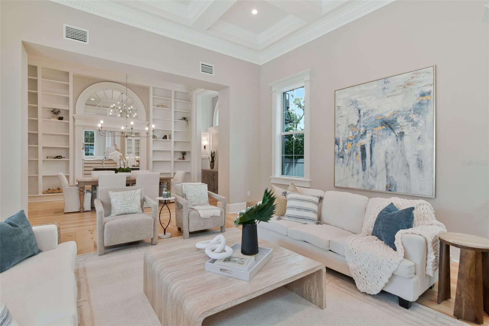 The family room where everyone will gather