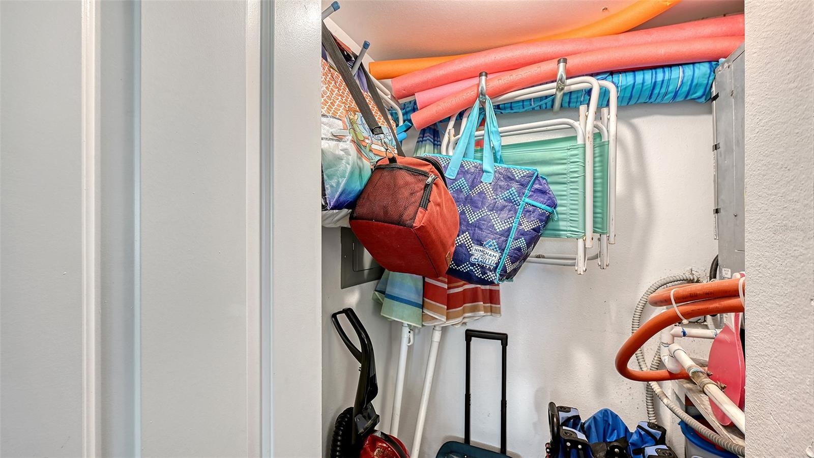 Storage closet in unit.  Unit also has additional storage bin in community storage area