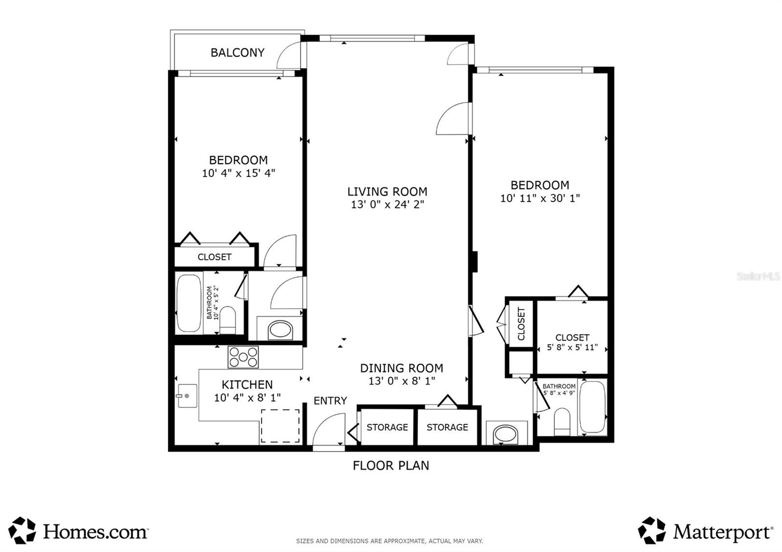 Floor plan of unit