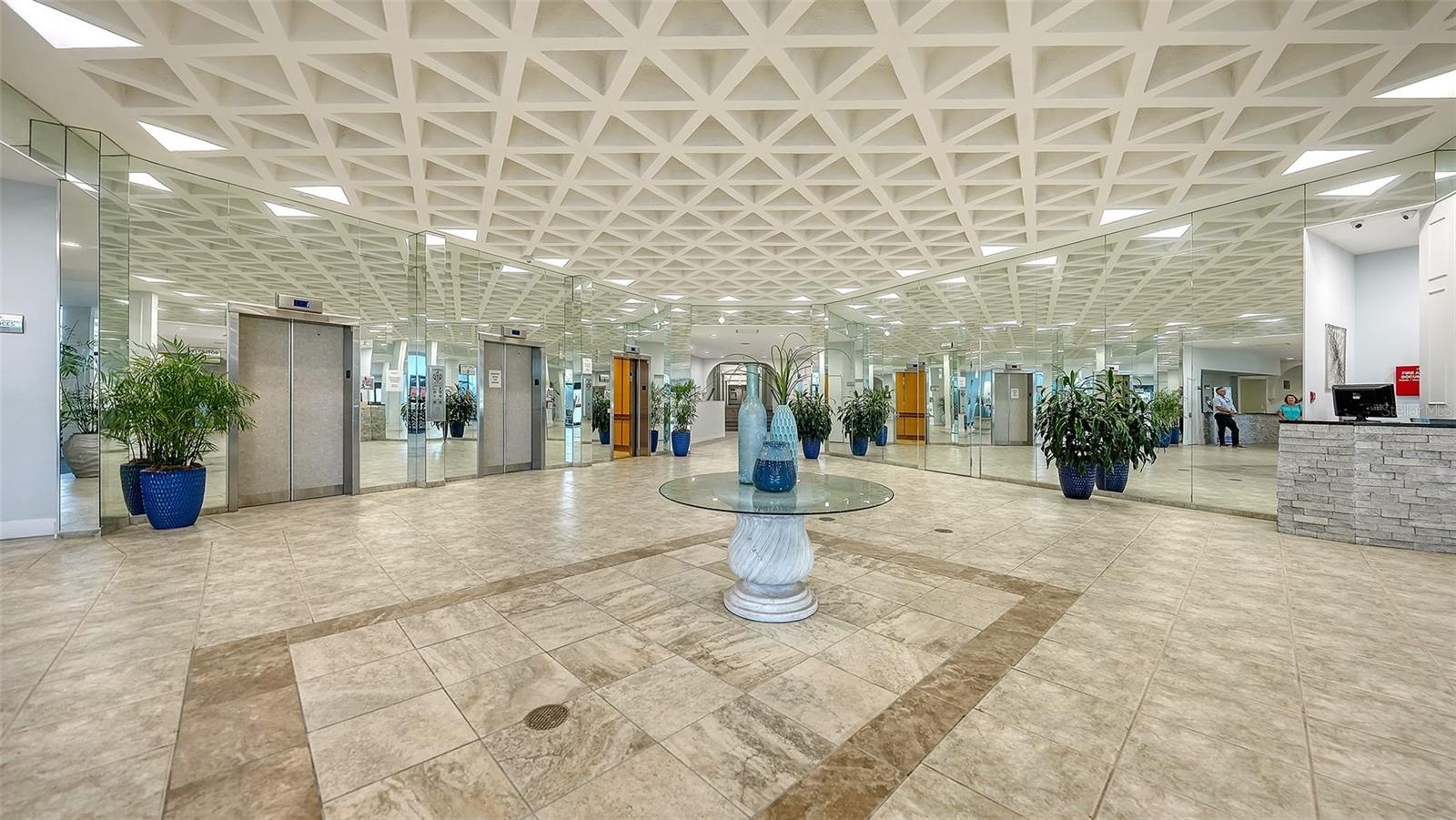 Grand entrance to lobby