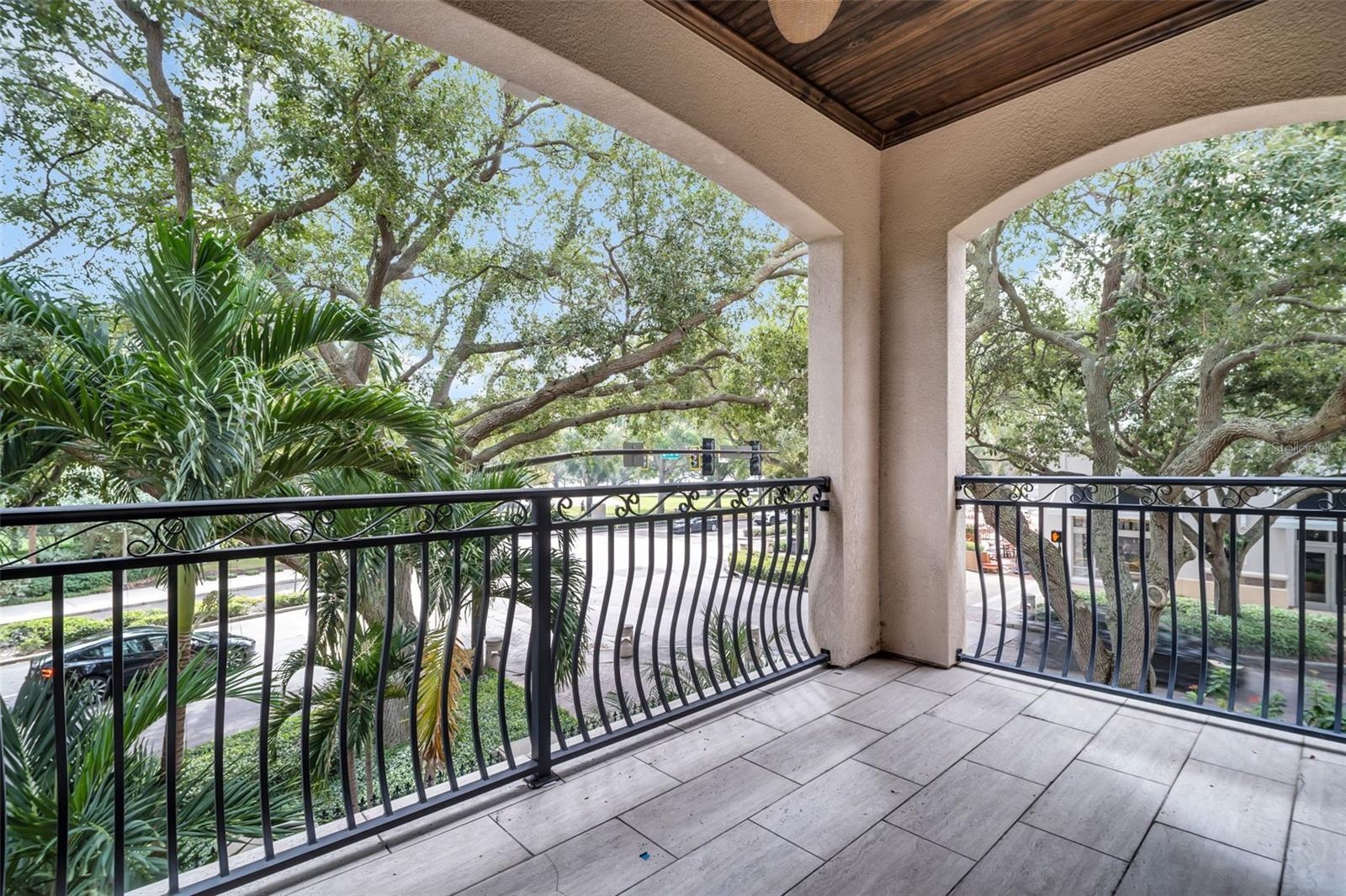 Main level balcony overlooking Beach Drive