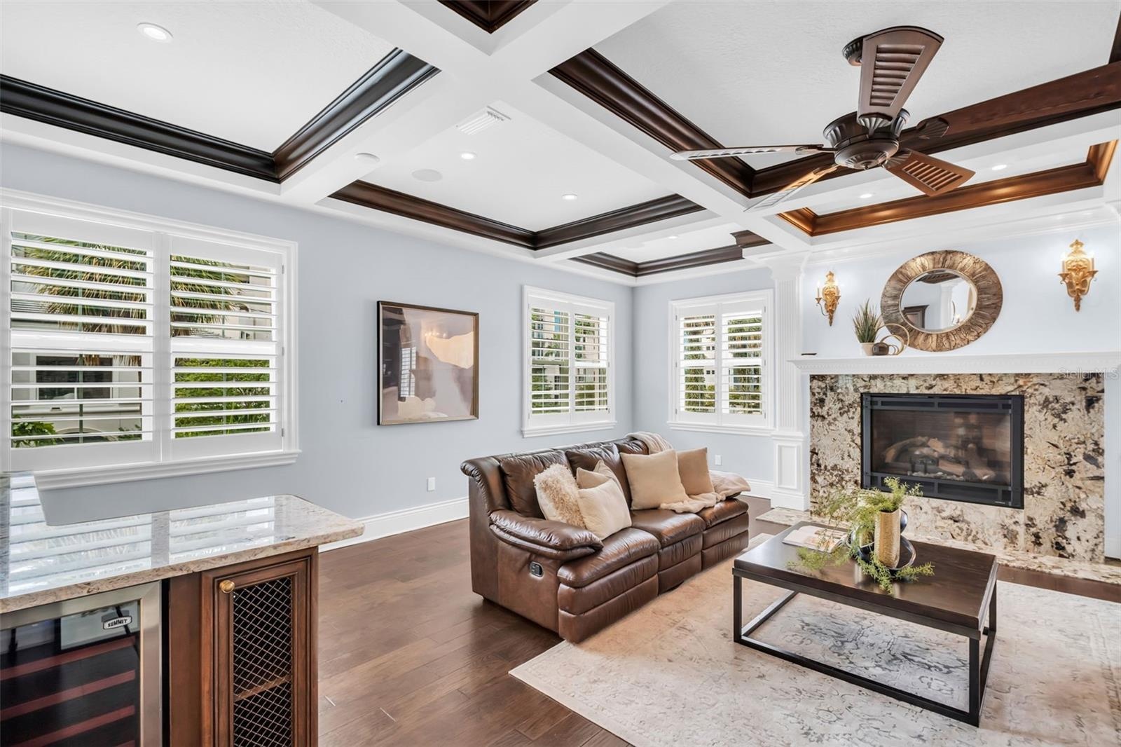 Main Level Family room with Fireplace